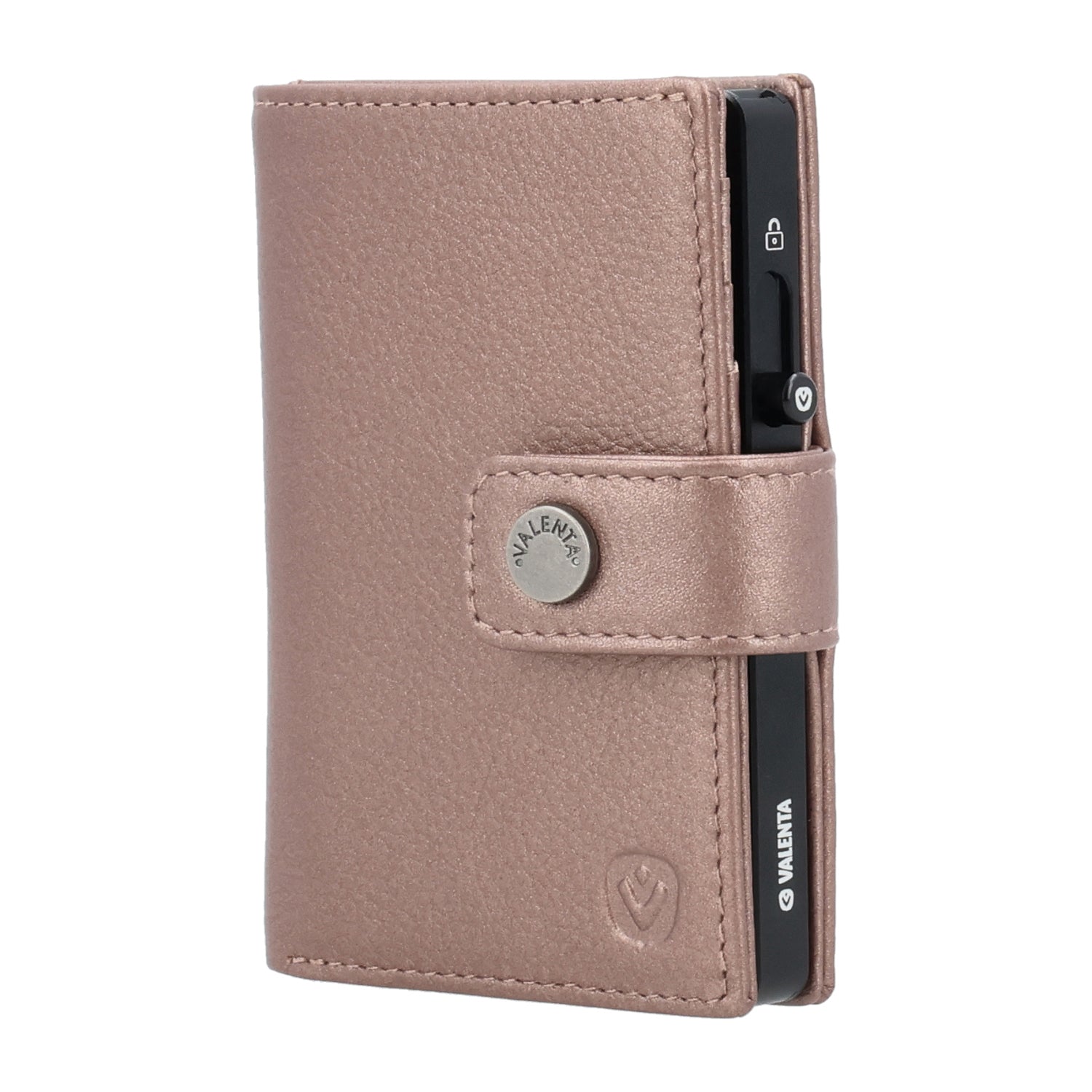 Cardprotector Black + Card Wallet Luxe Metallic Copper