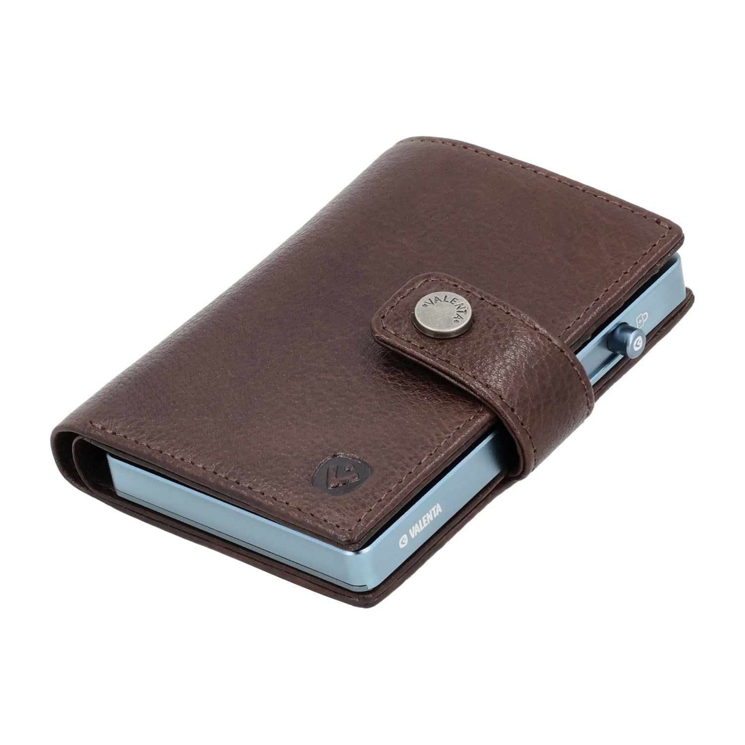Cardprotector Cool Grey + Card Wallet Luxe Chocolate