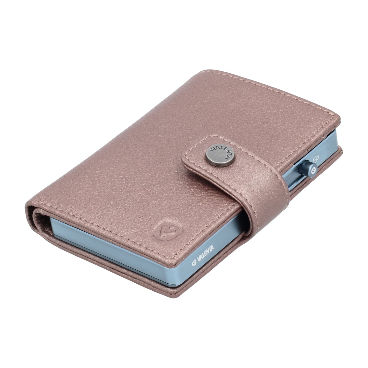 Cardprotector Cool Grey + Card Wallet Luxe Metallic Copper