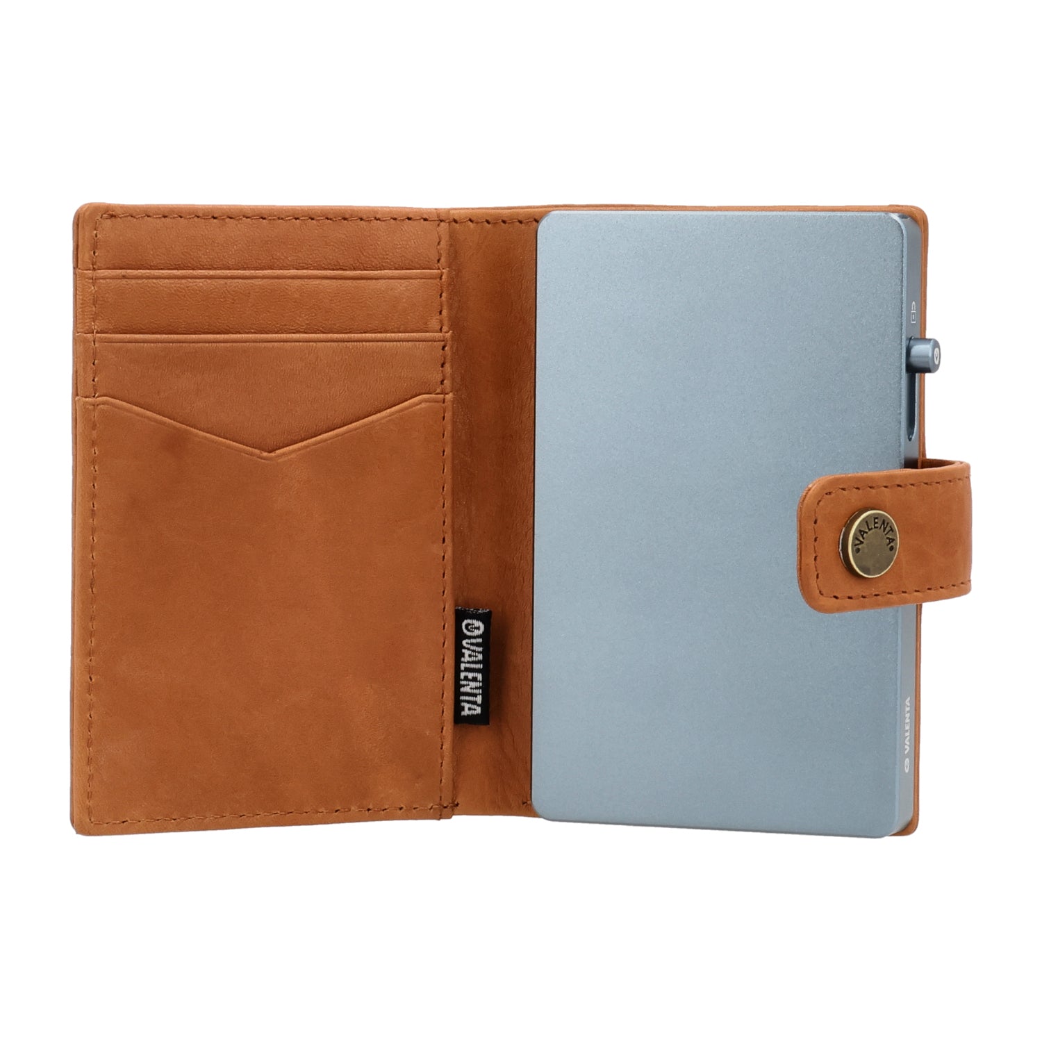 Cardprotector Cool Grey + Card Wallet Luxe Tan