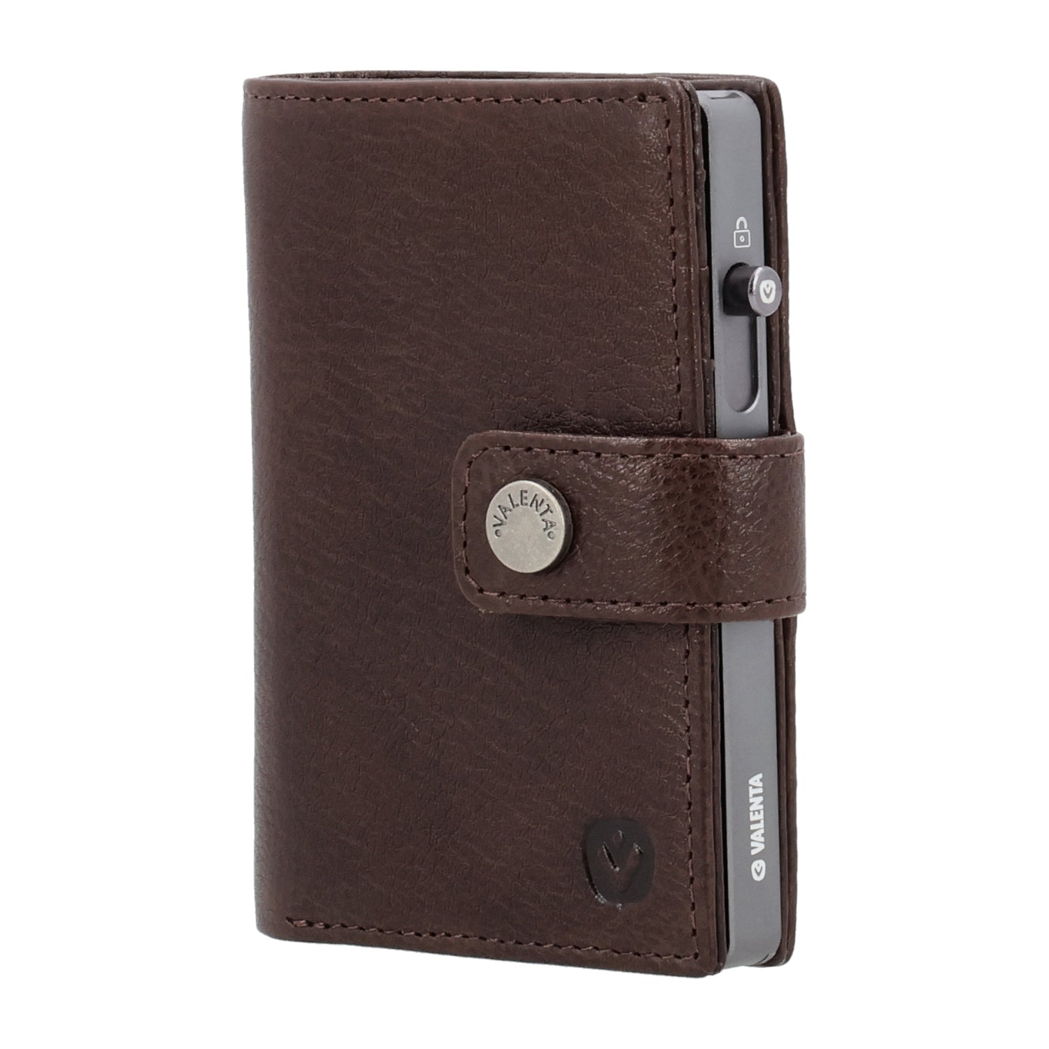 Cardprotector Graphite Grey + Card Wallet Luxe Chocolate