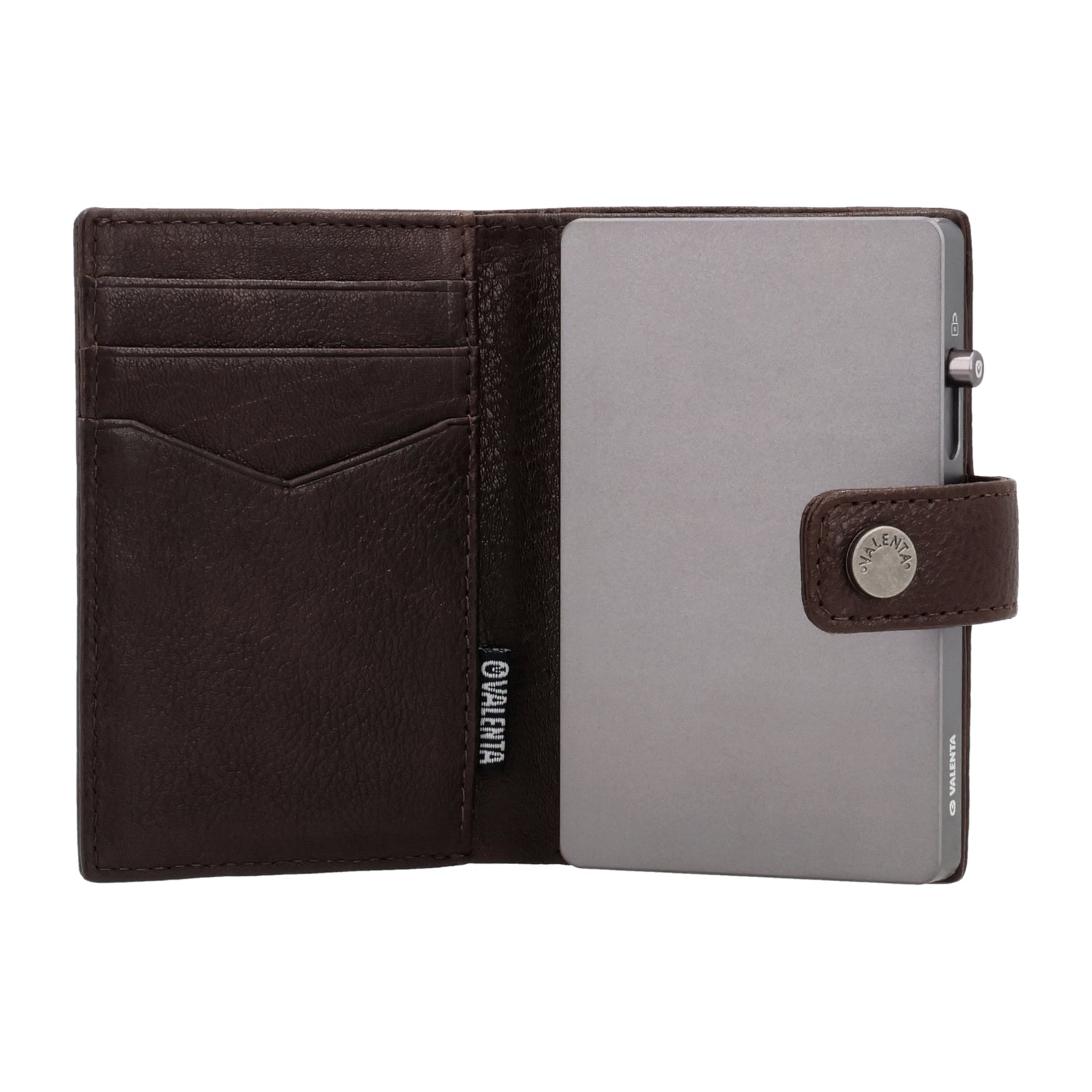 Cardprotector Graphite Grey + Card Wallet Luxe Chocolate
