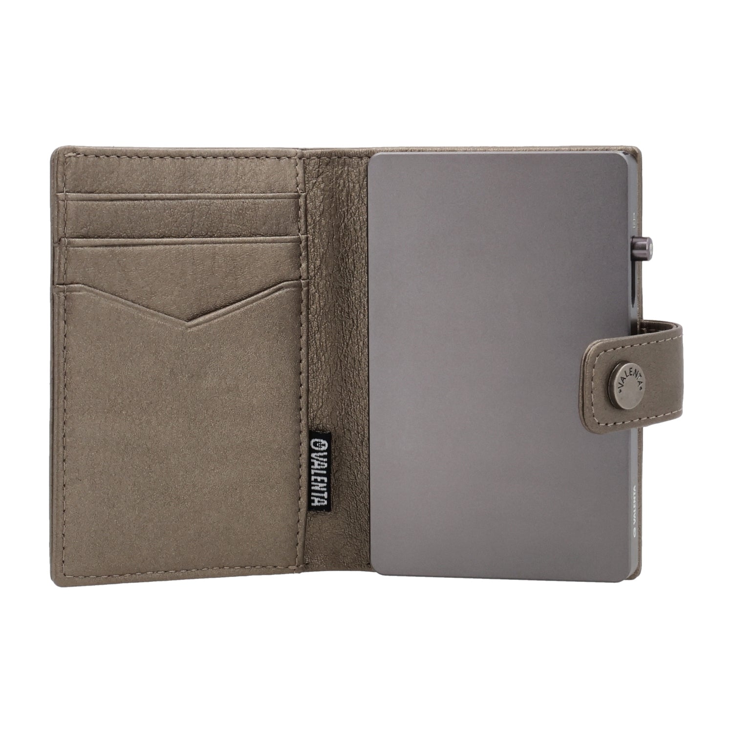 Cardprotector Graphite Grey + Card Wallet Luxe Metallic Bronze