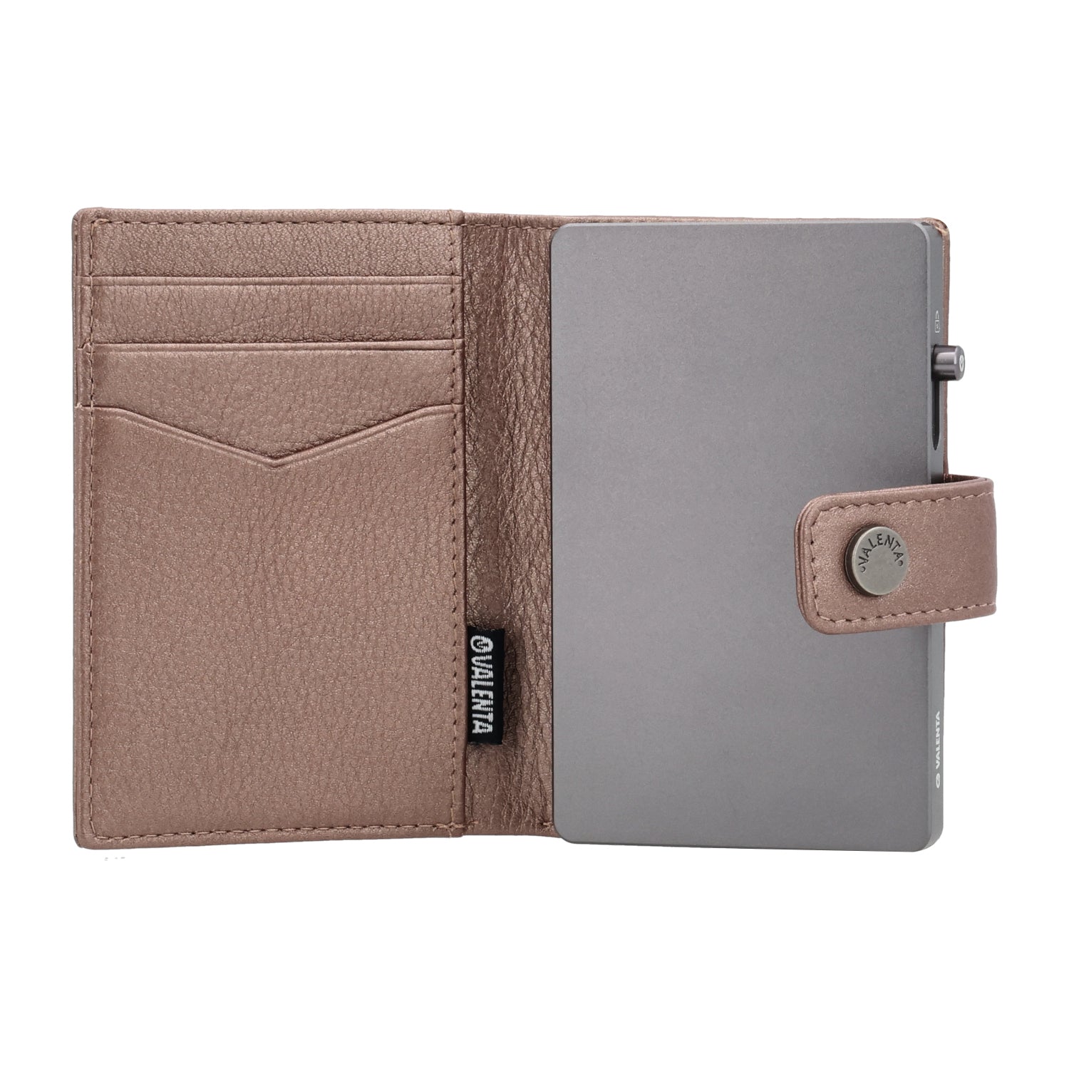 Cardprotector Graphite Grey + Card Wallet Luxe Metallic Copper