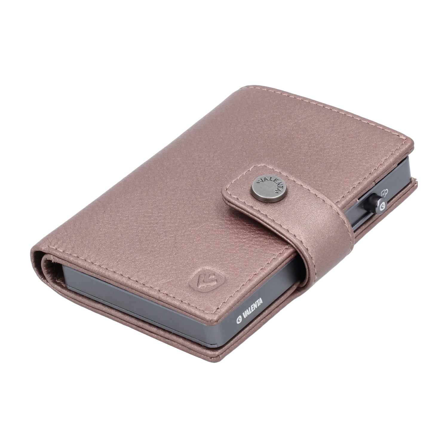 Cardprotector Graphite Grey + Card Wallet Luxe Metallic Copper