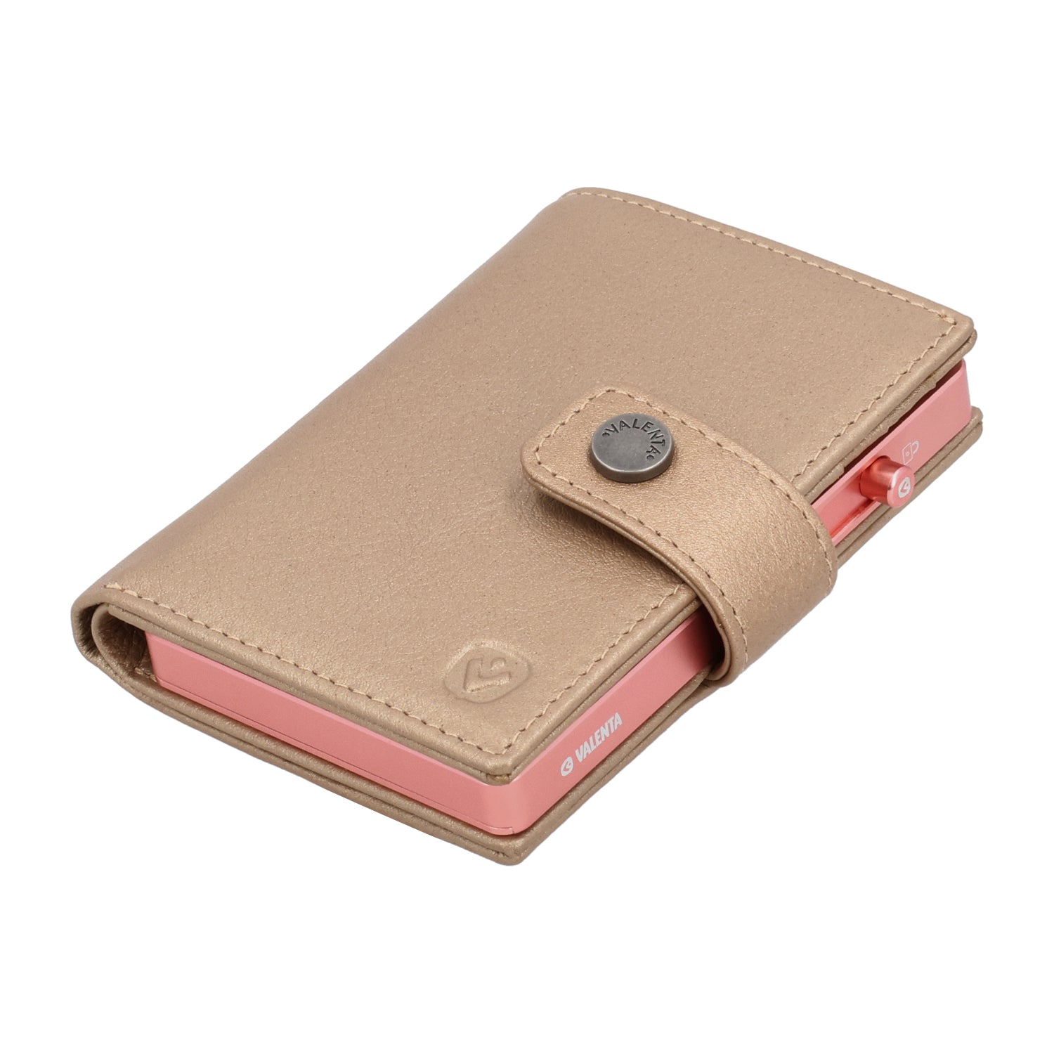 Cardprotector Rose + Card Wallet Luxe Metallic Sand