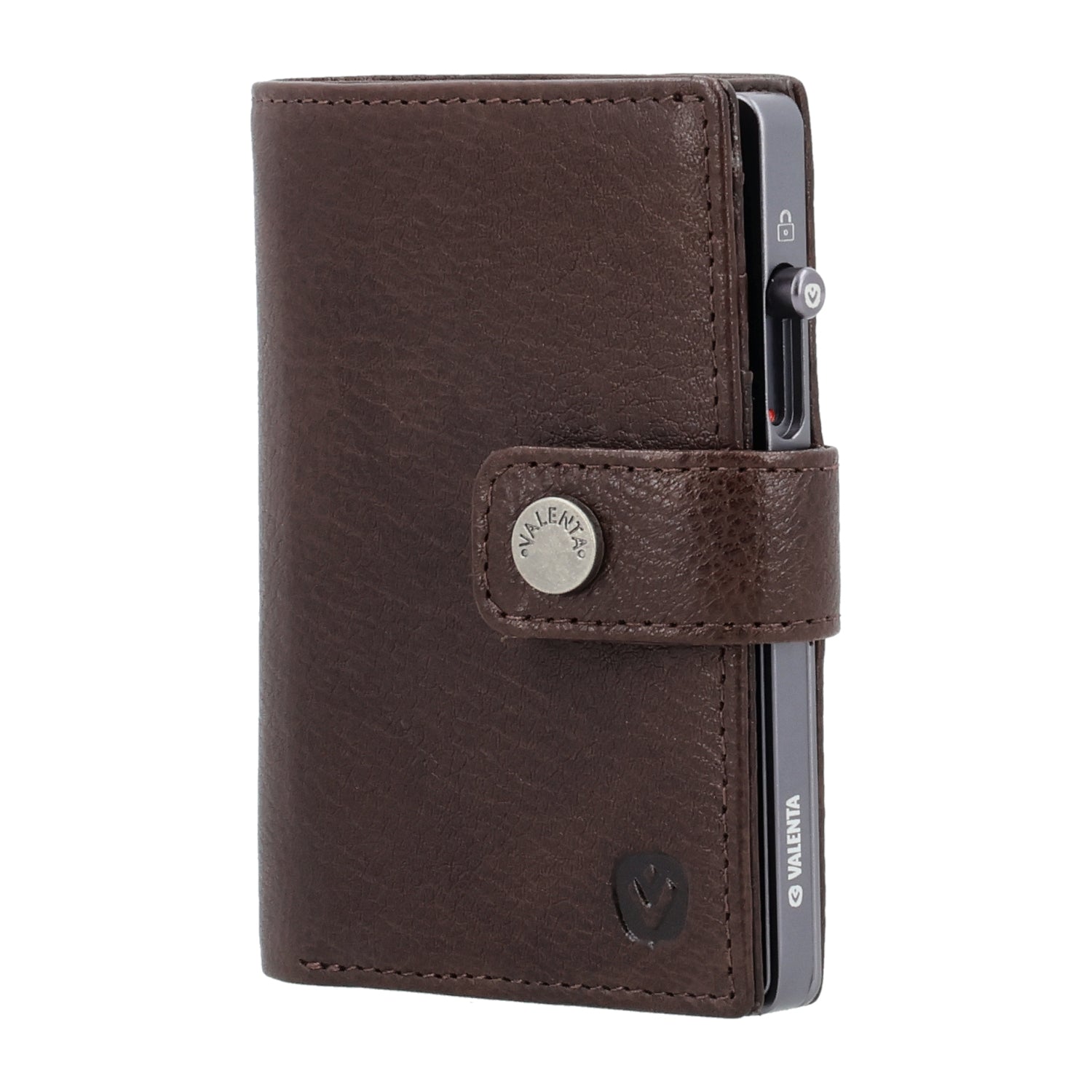 Cardprotector Stand Graphite Grey + Card Wallet Luxe Chocolate