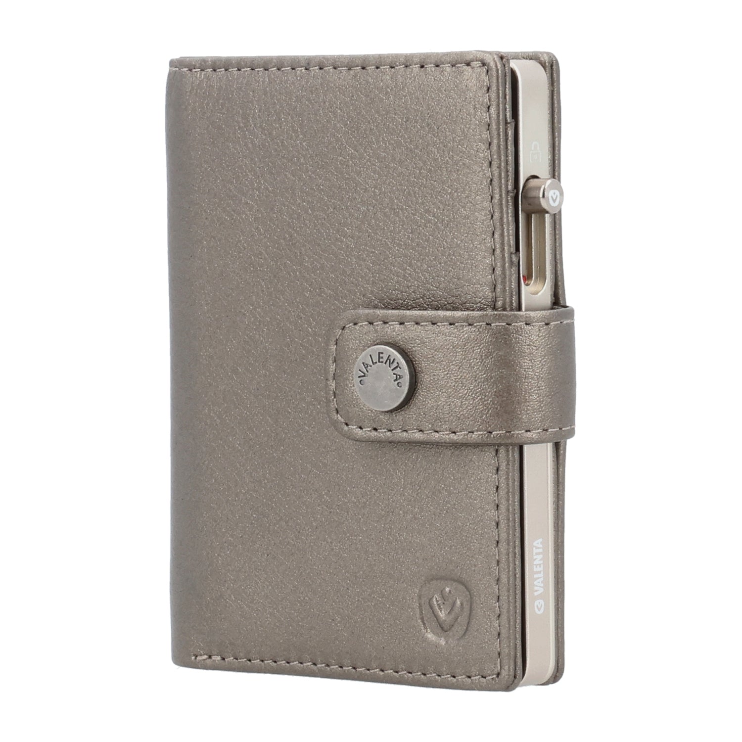 Cardprotector Stand Titanium Natural + Card Wallet Luxe Metallic Bronze