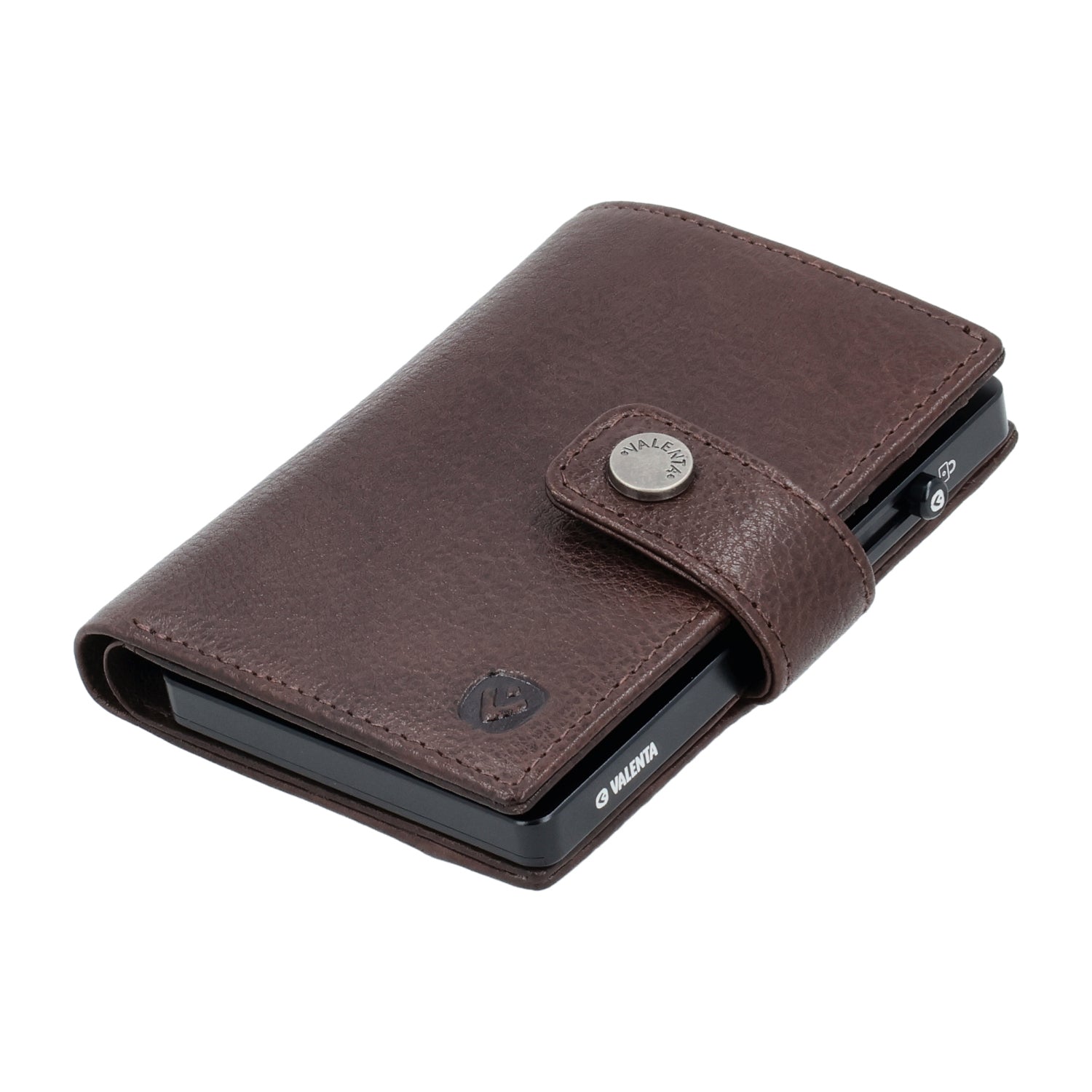 Cardprotector Thin Black + Card Wallet Luxe Chocolate