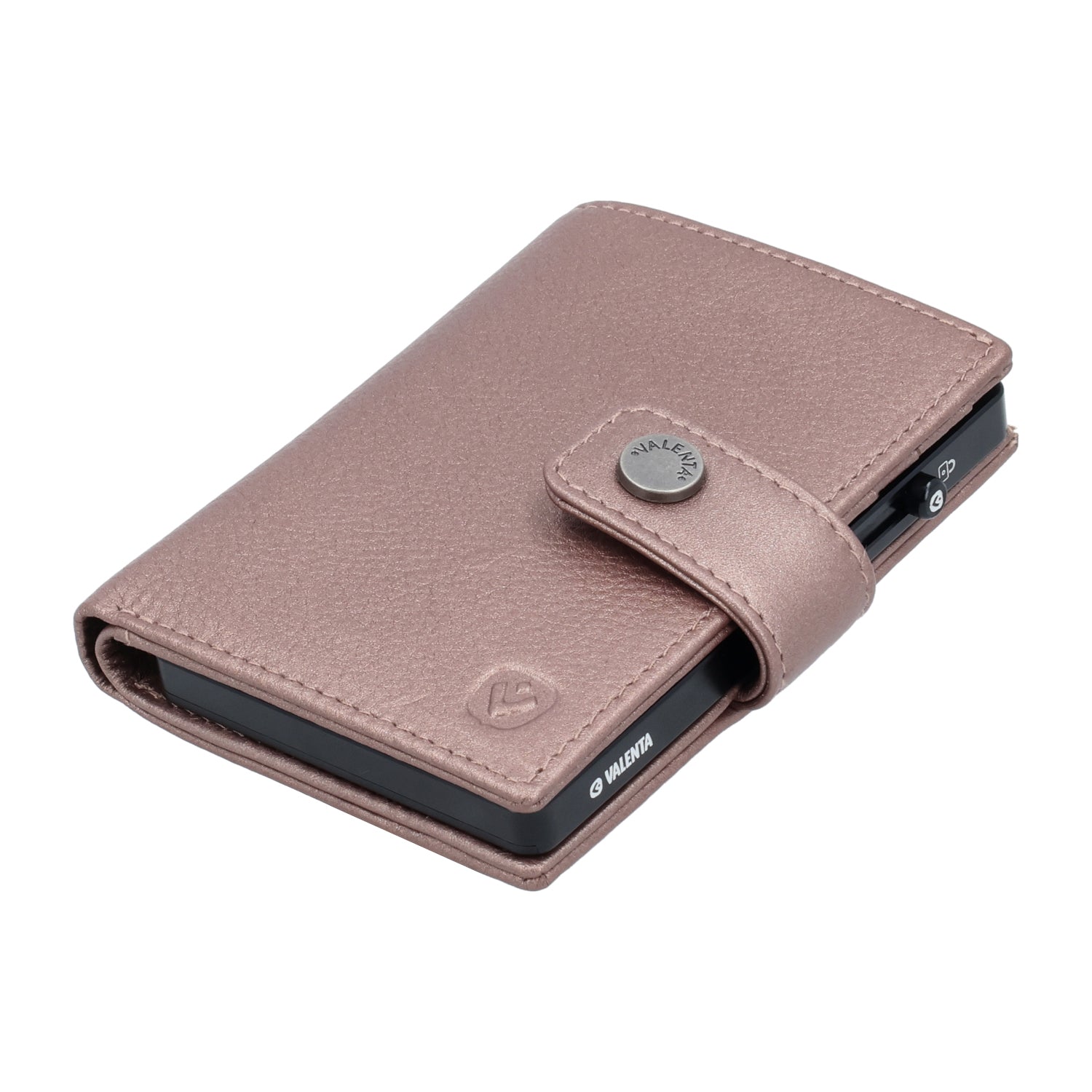 Cardprotector Thin Black + Card Wallet Luxe Metallic Copper