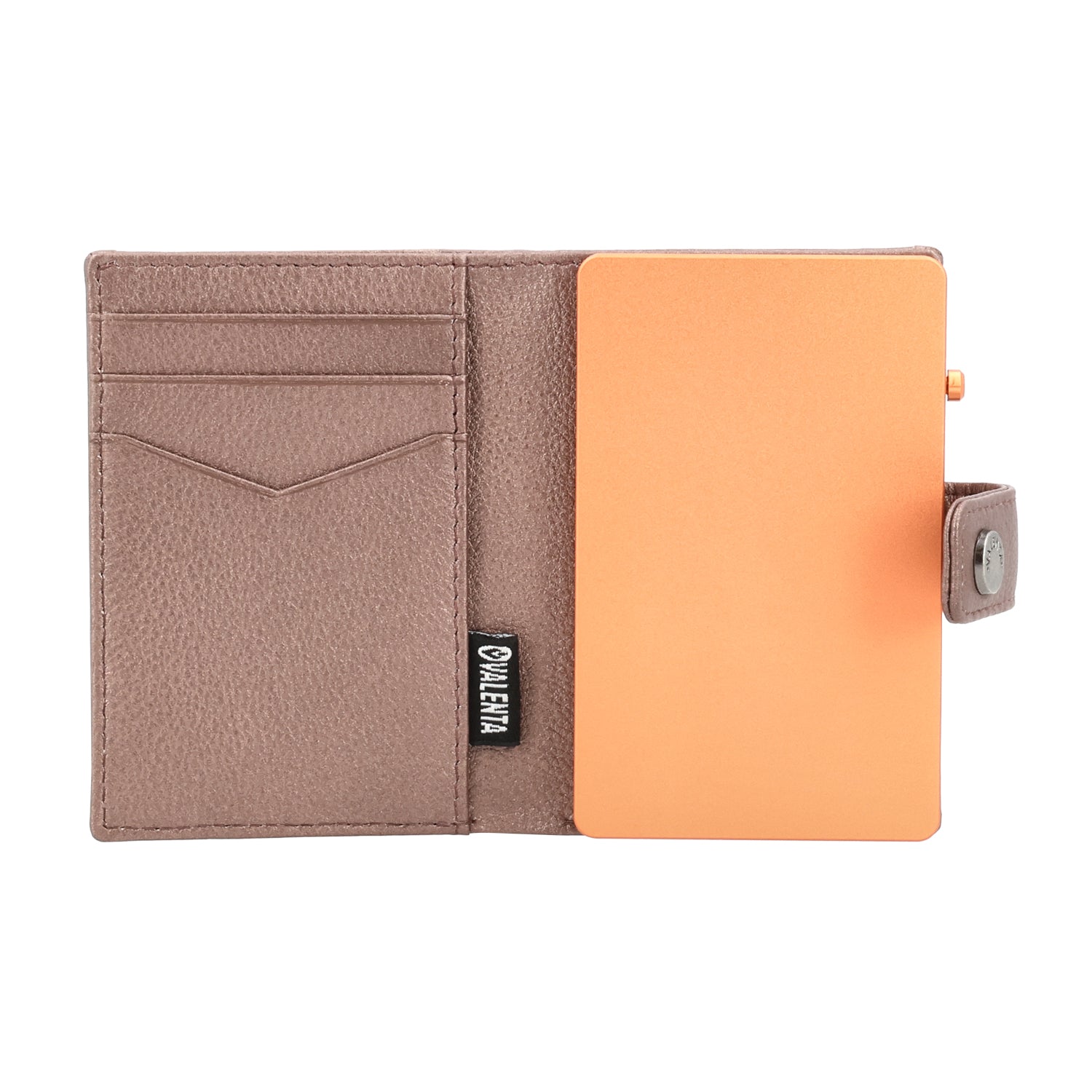 Cardprotector Thin Orange + Card Wallet Luxe Metallic Copper