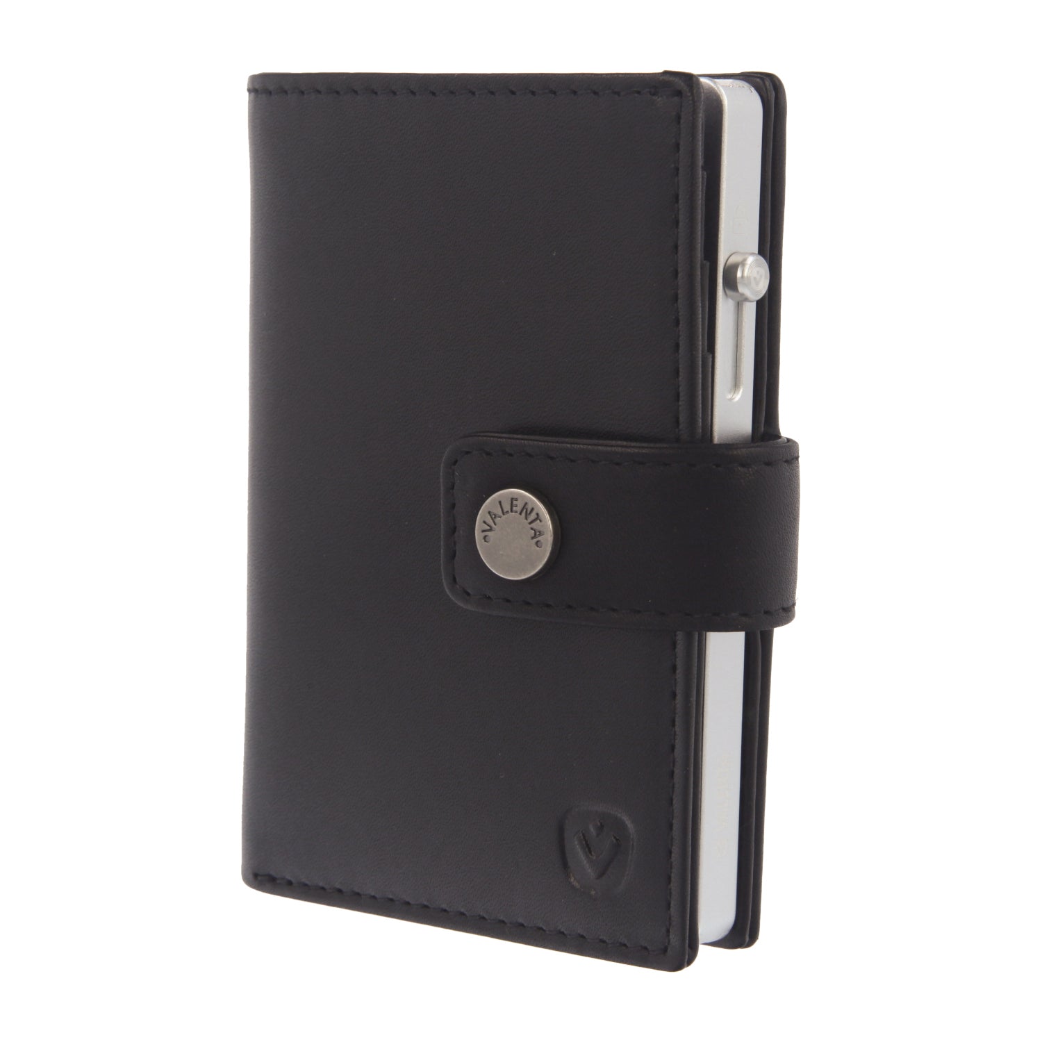Cardprotector Thin Silver + Card Wallet Luxe Black