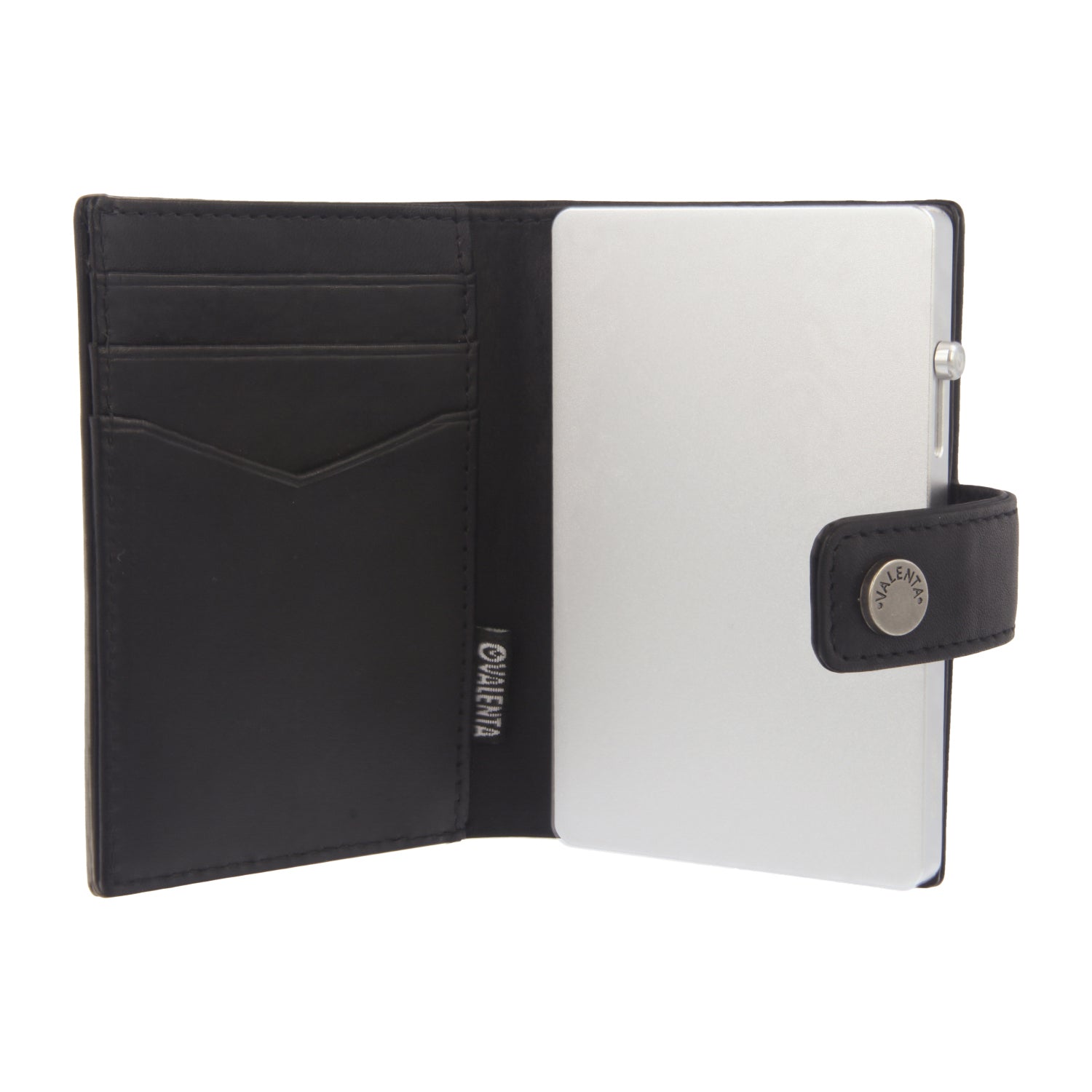 Cardprotector Thin Silver + Card Wallet Luxe Black
