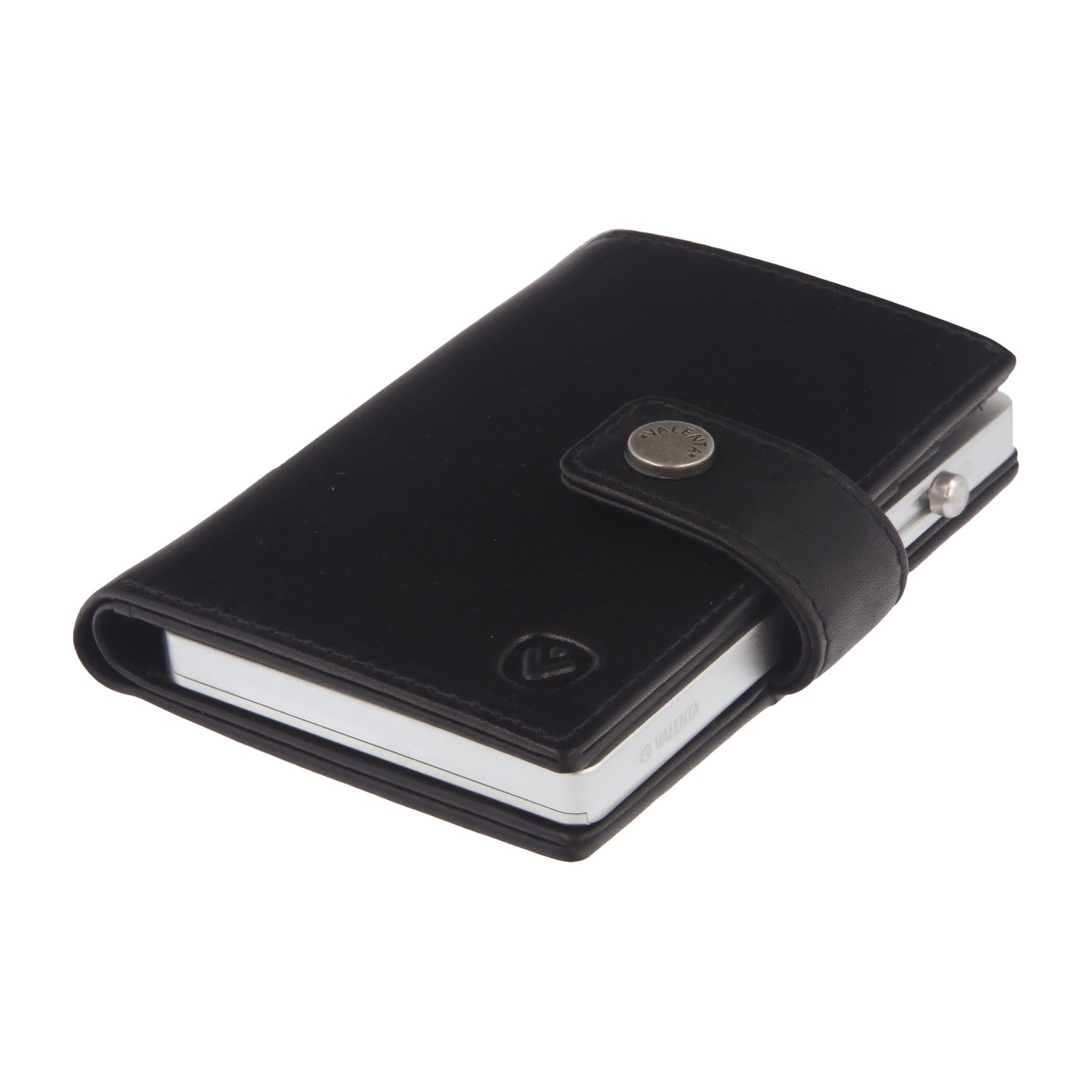 Cardprotector Thin Silver + Card Wallet Luxe Black