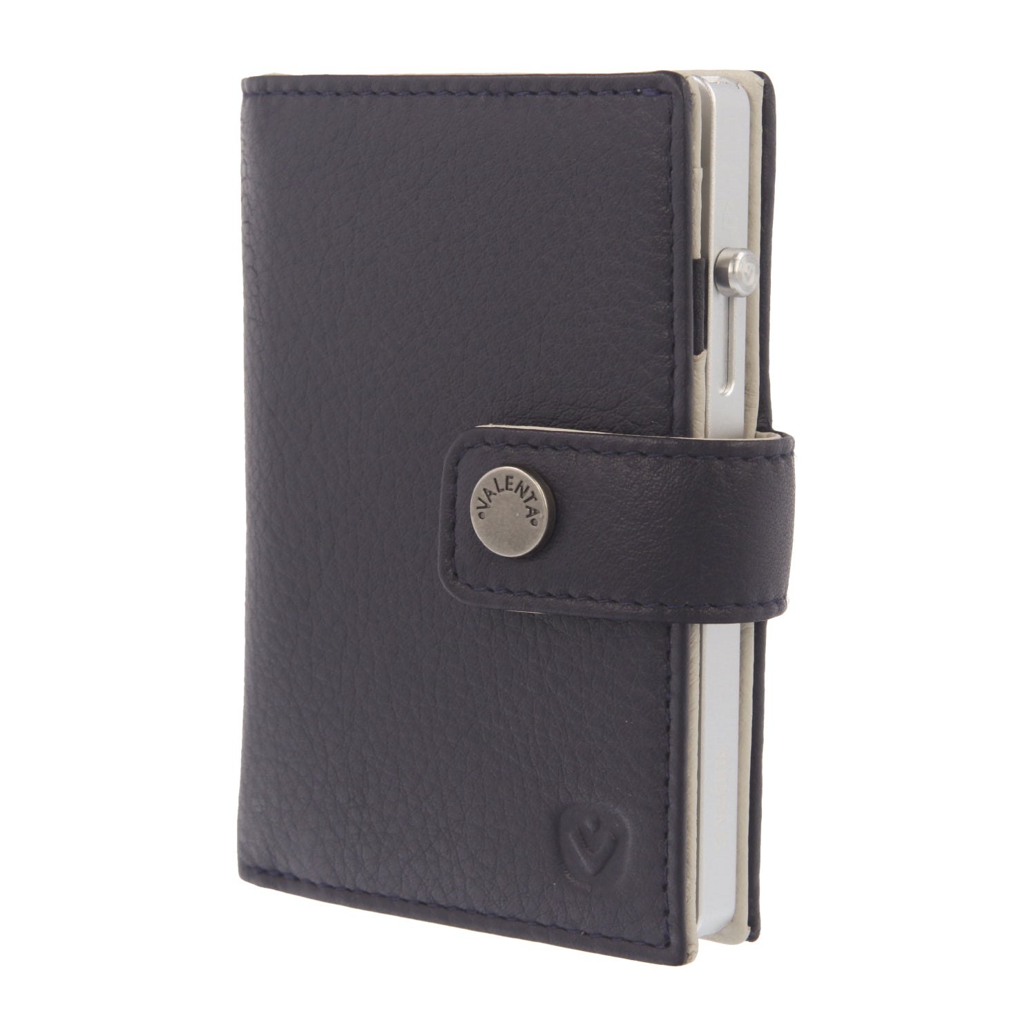 Cardprotector Thin Silver + Card Wallet Luxe Navy