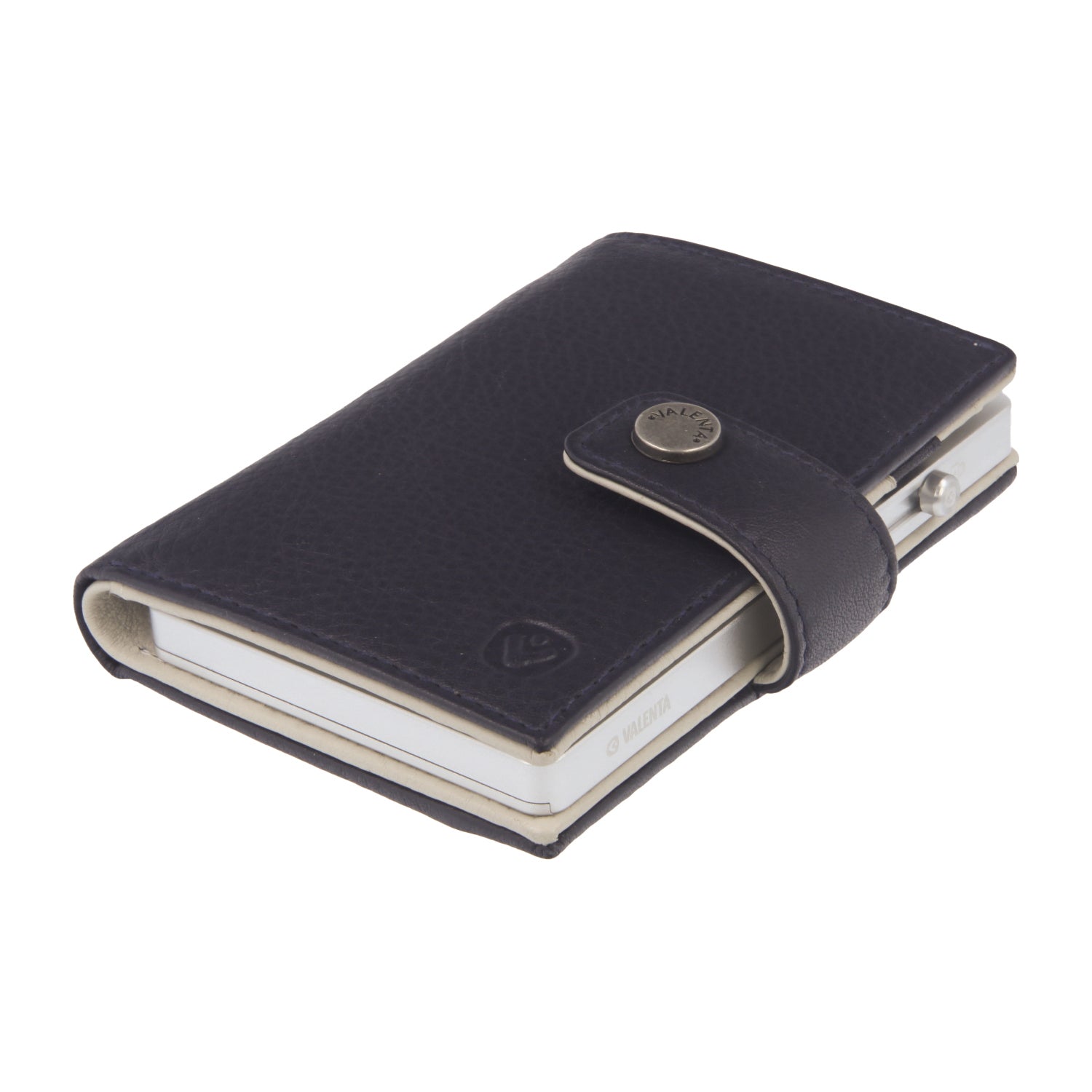 Cardprotector Thin Silver + Card Wallet Luxe Navy