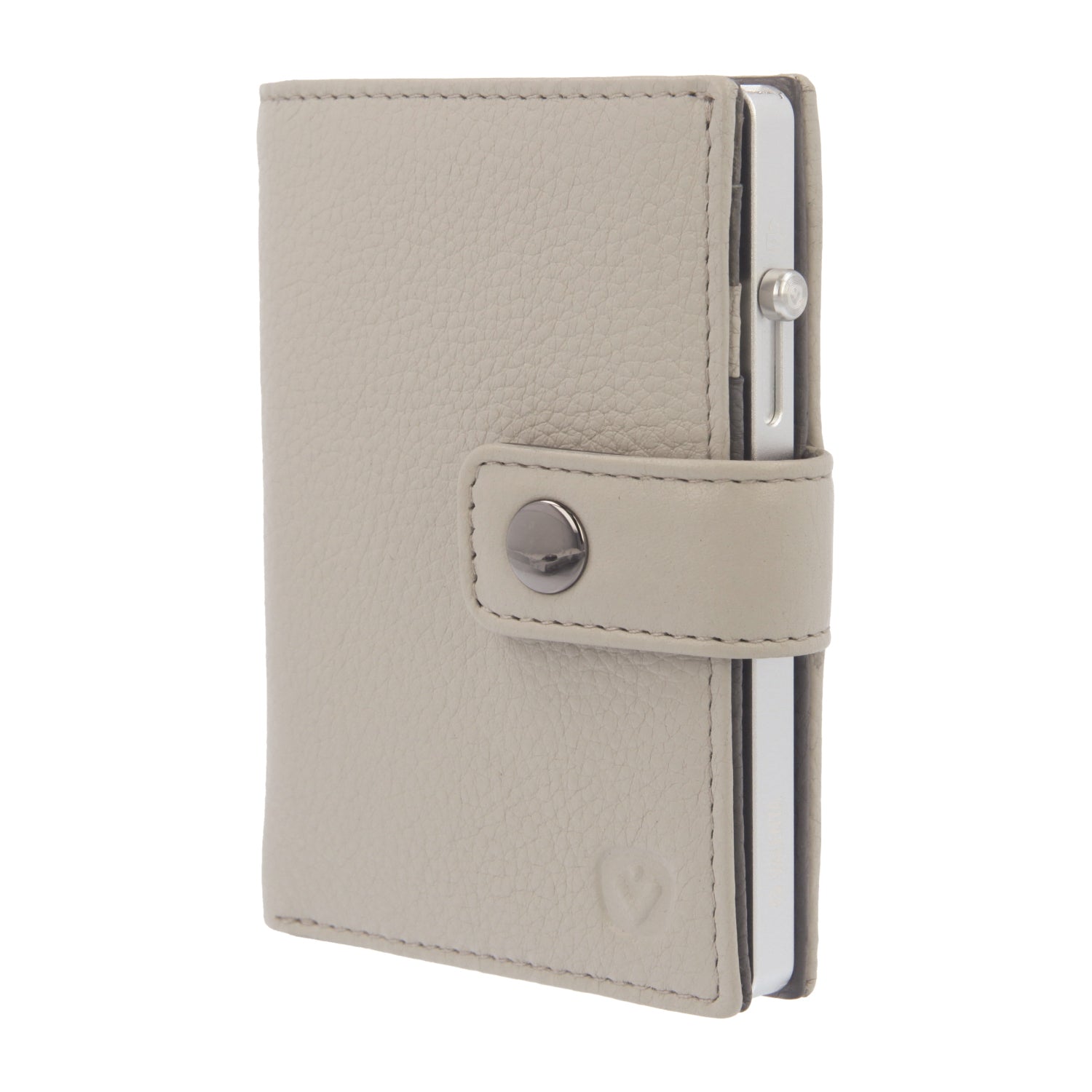 Cardprotector Thin Silver + Card Wallet Luxe Off-White