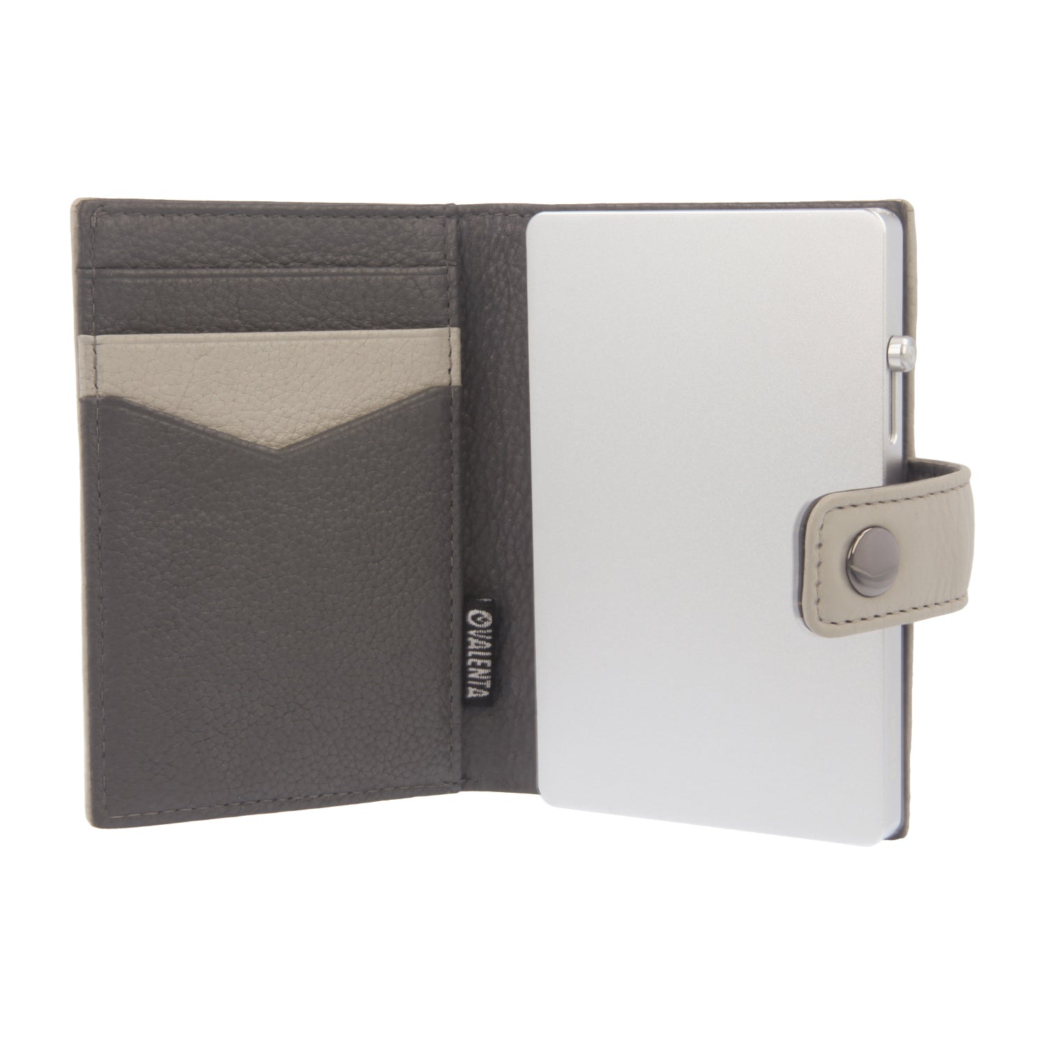 Cardprotector Thin Silver + Card Wallet Luxe Off-White