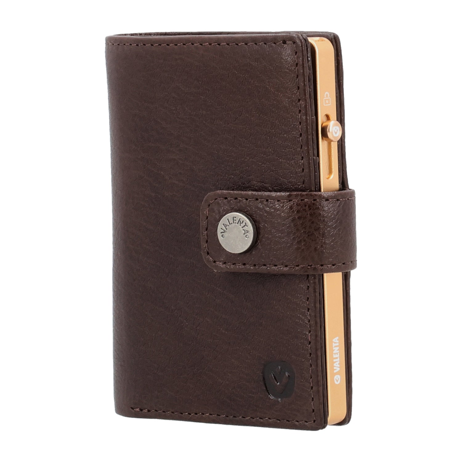 Cardprotector Thin Soft Gold + Card Wallet Luxe Chocolate