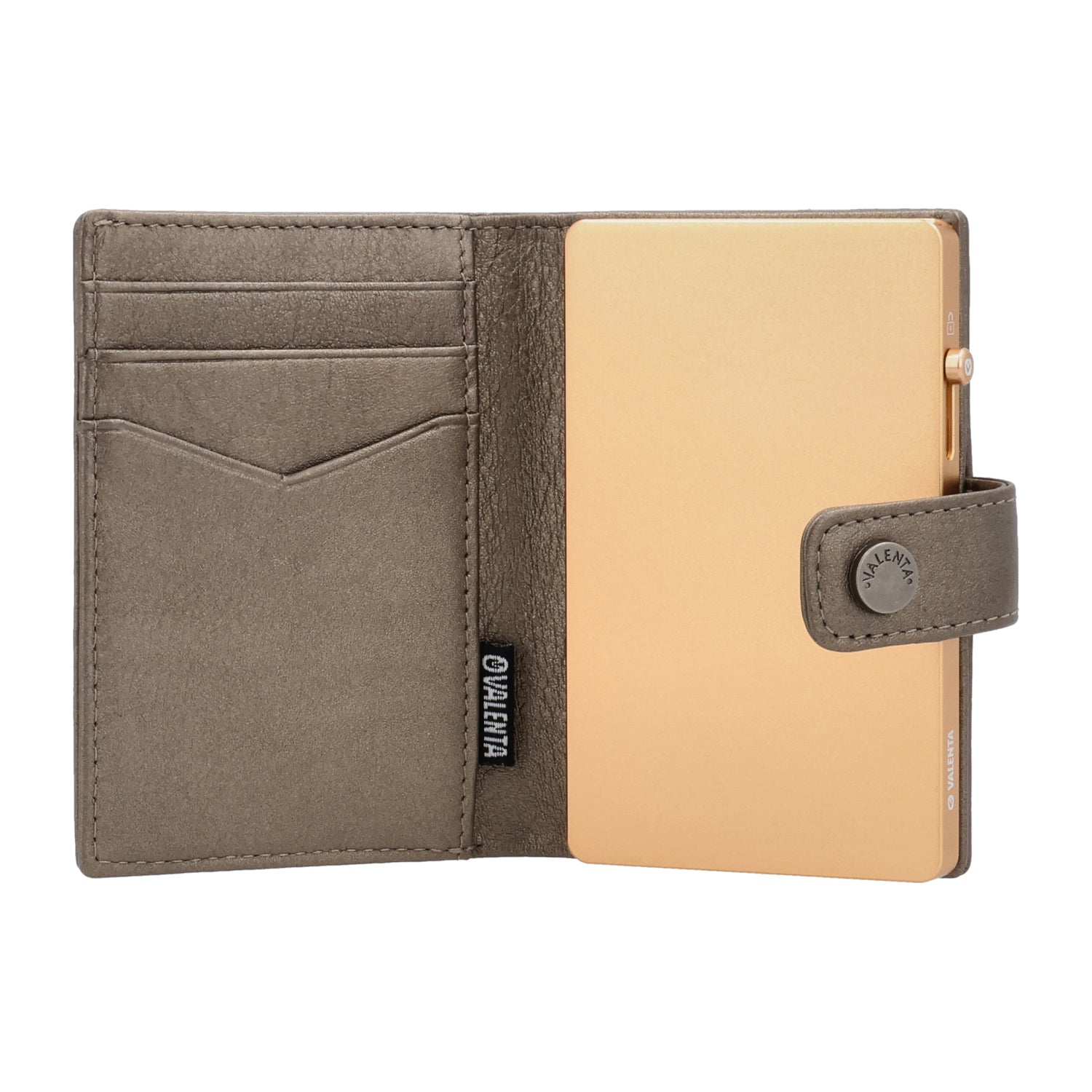 Cardprotector Thin Soft Gold + Card Wallet Luxe Metallic Bronze