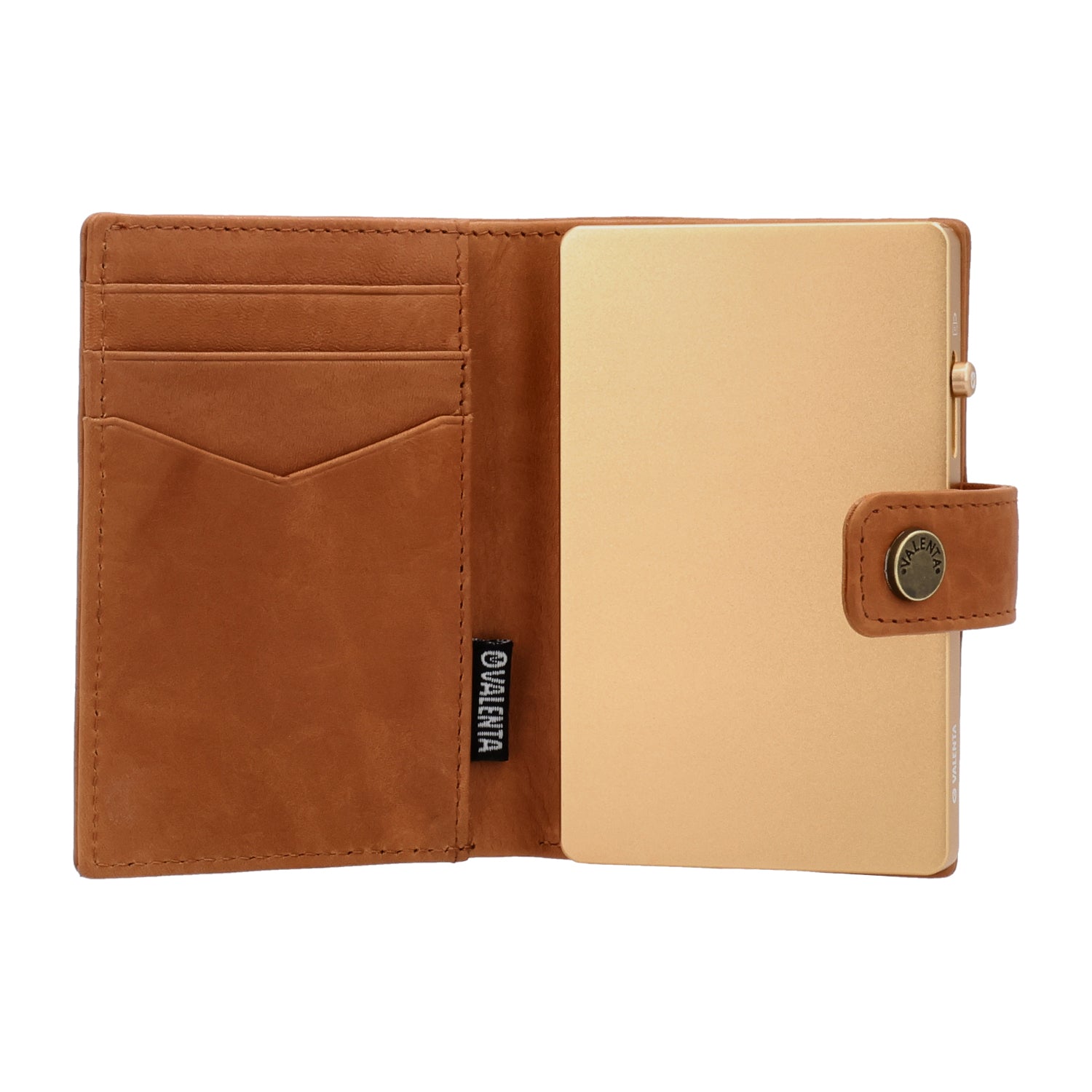 Cardprotector Thin Soft Gold + Card Wallet Luxe Tan