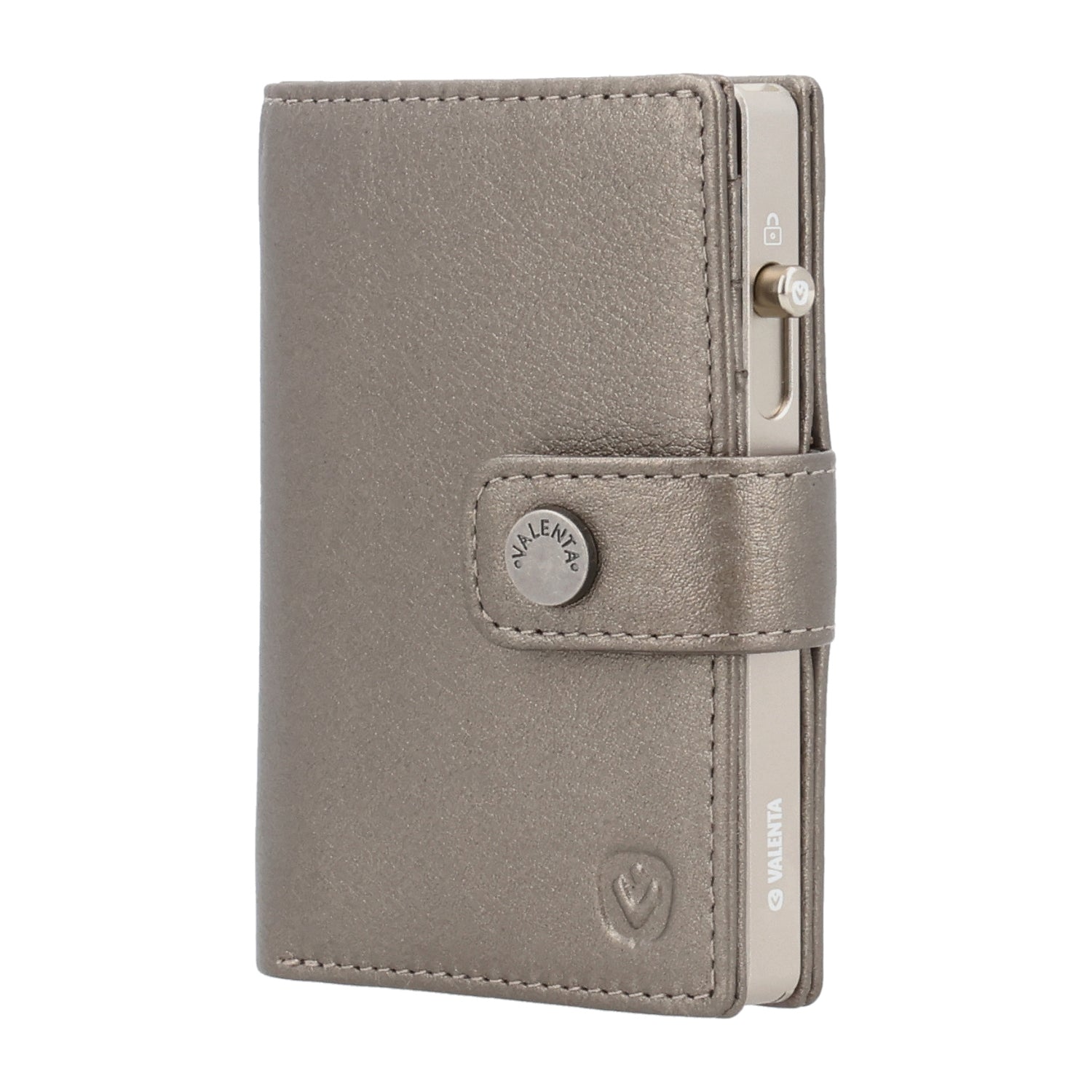 Cardprotector Titanium Natural + Card Wallet Luxe Metallic Bronze