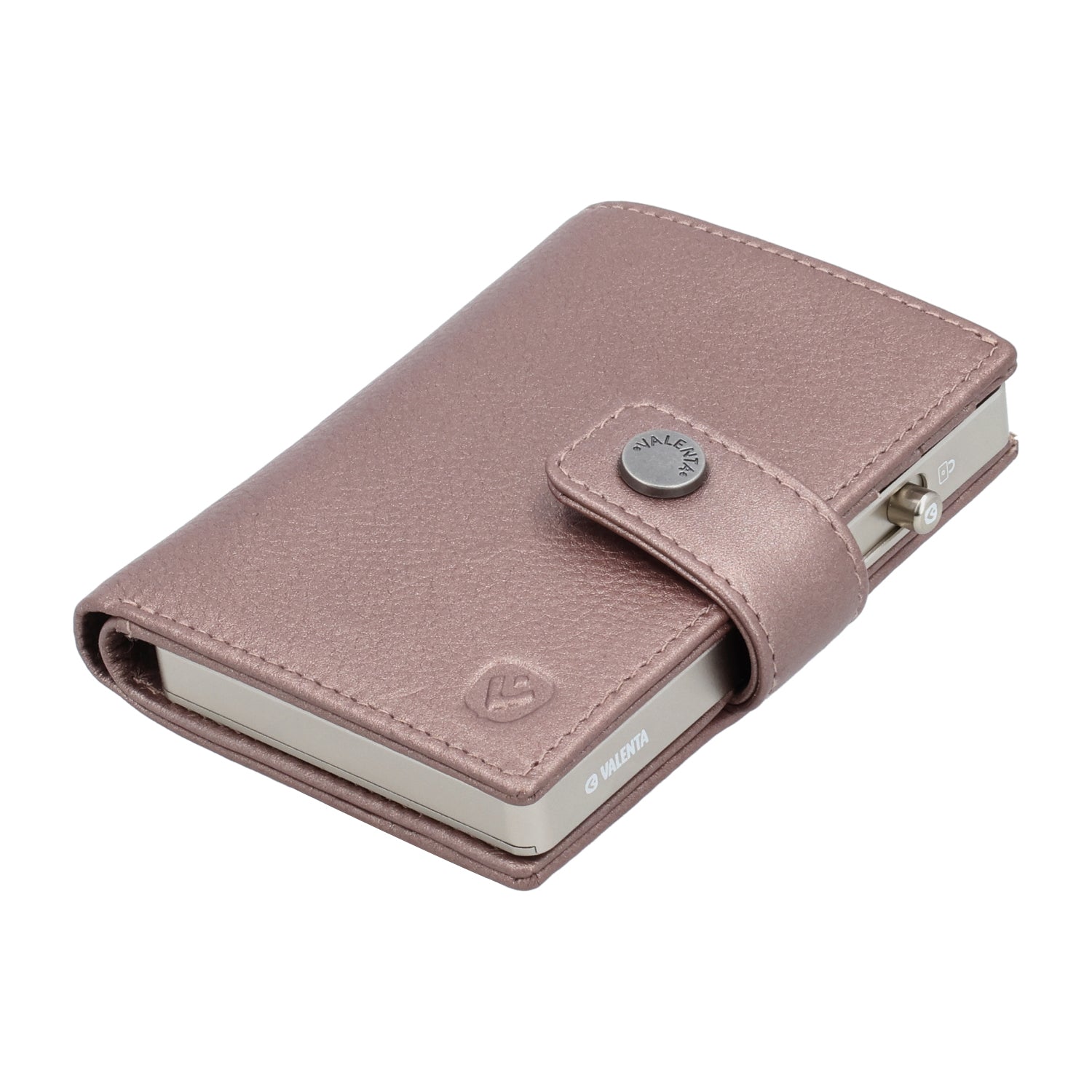 Cardprotector Titanium Natural + Card Wallet Luxe Metallic Copper