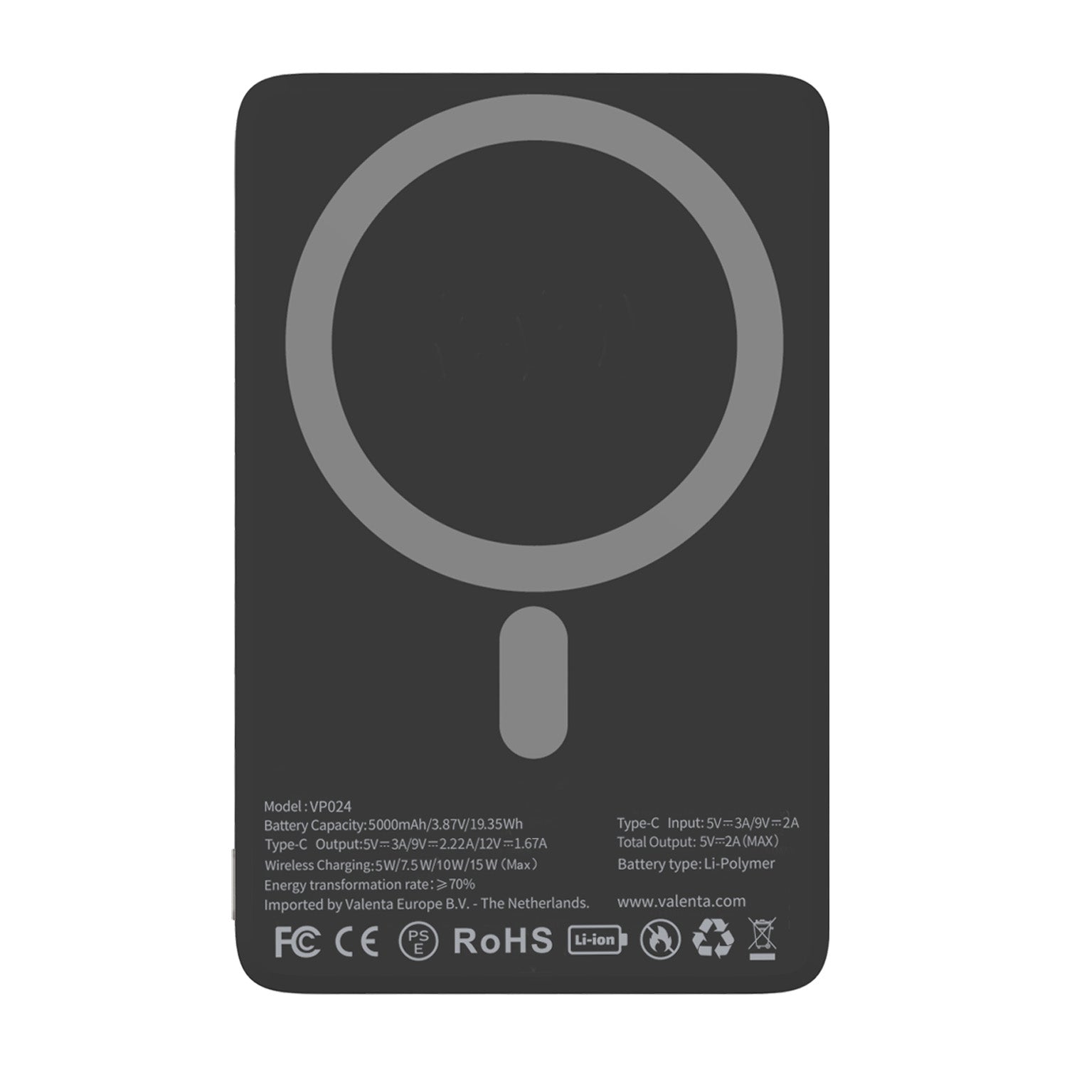 Powerbank MagSafe Ultra Slim 5.000 mAh Naturel - valenta.com