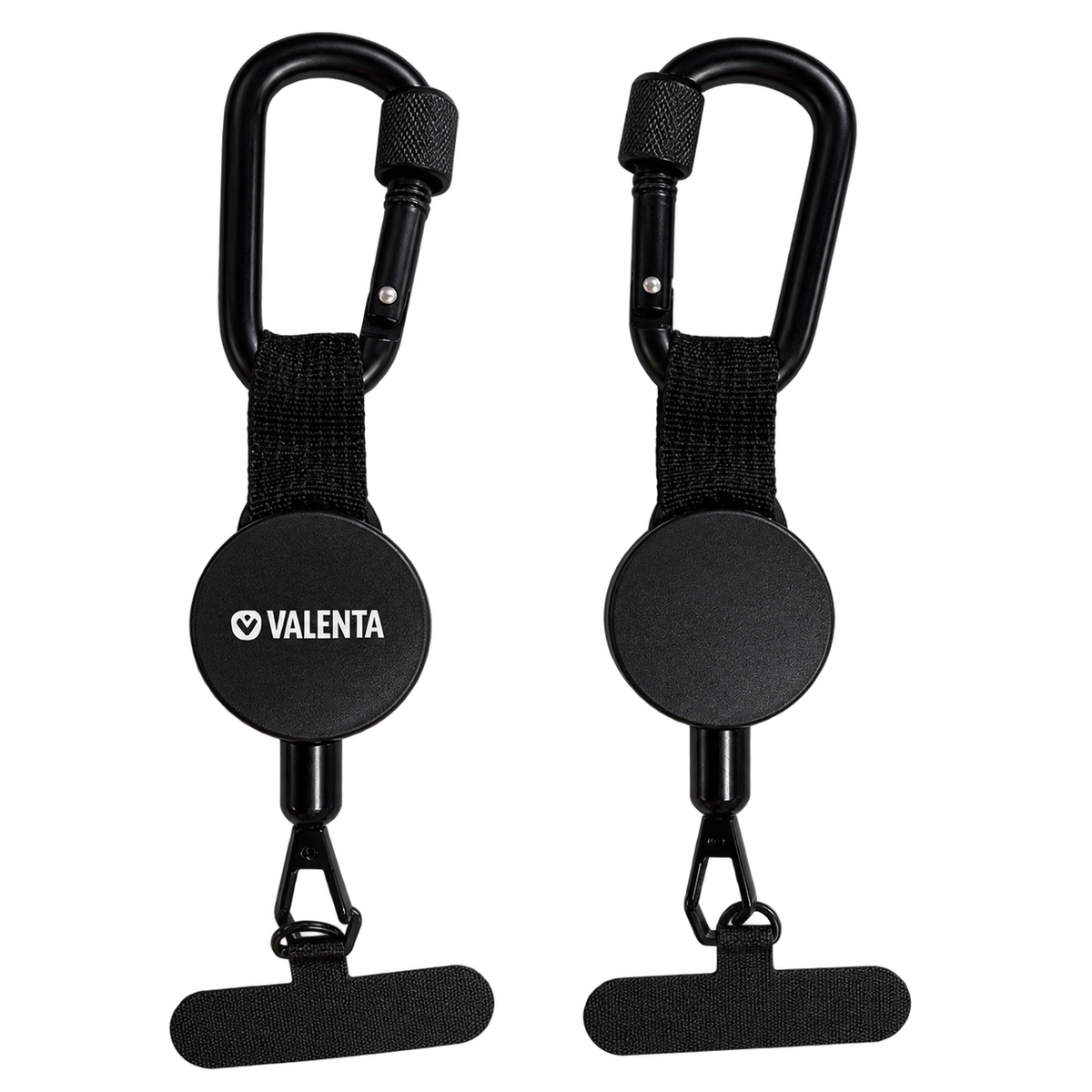 Retractable anti-theft phone cord with carabiner