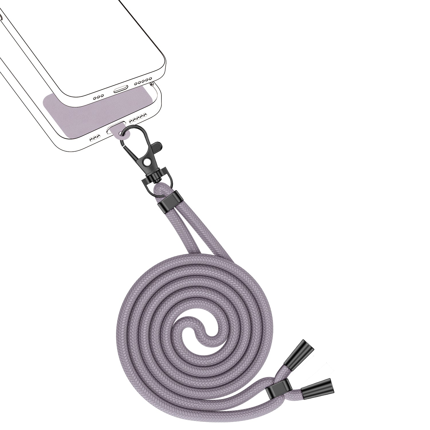 Universal Phone Telefoonkoord Snap Purple
