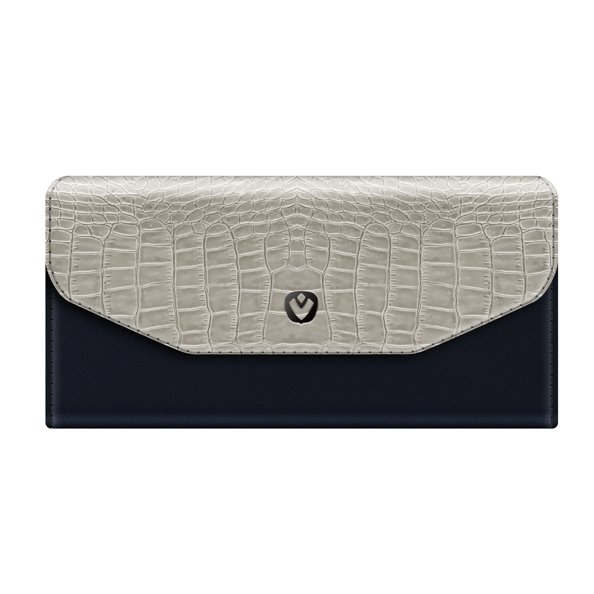 Clutch Snap Universal Croco Medium Black - valenta.com