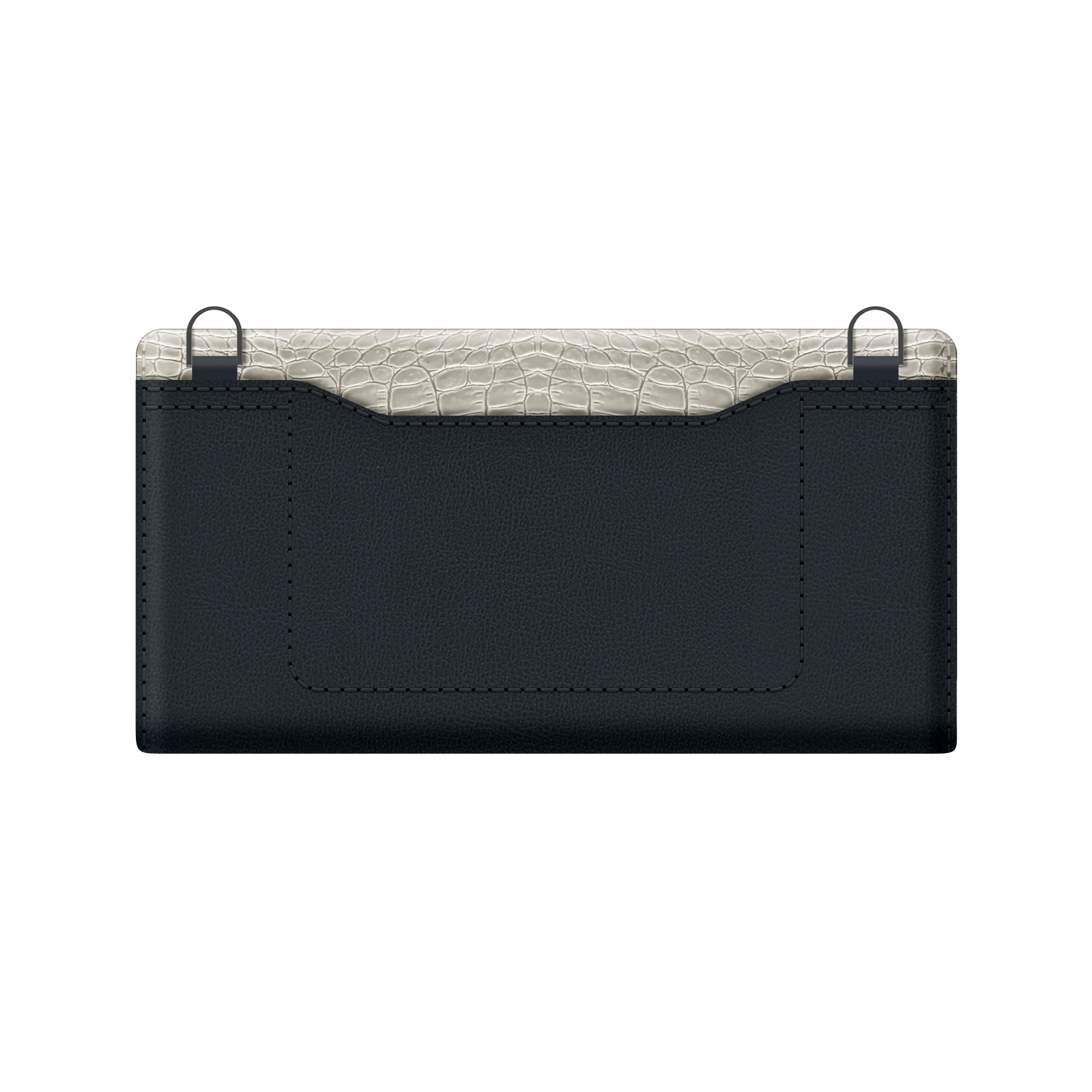 Clutch Snap Universal Croco Medium Black - valenta.com