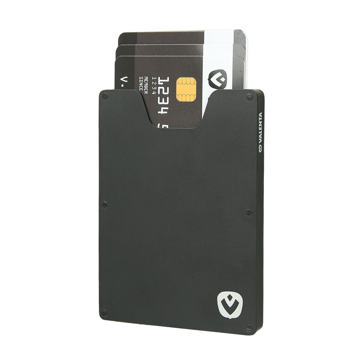 Card Case Aluminium Black