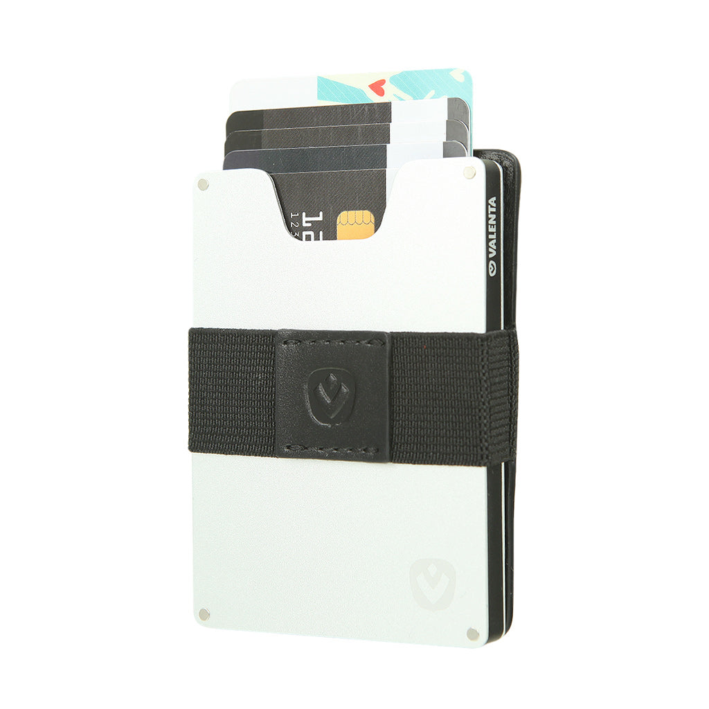 Card Case Alu + Money Strap Black - valenta.com