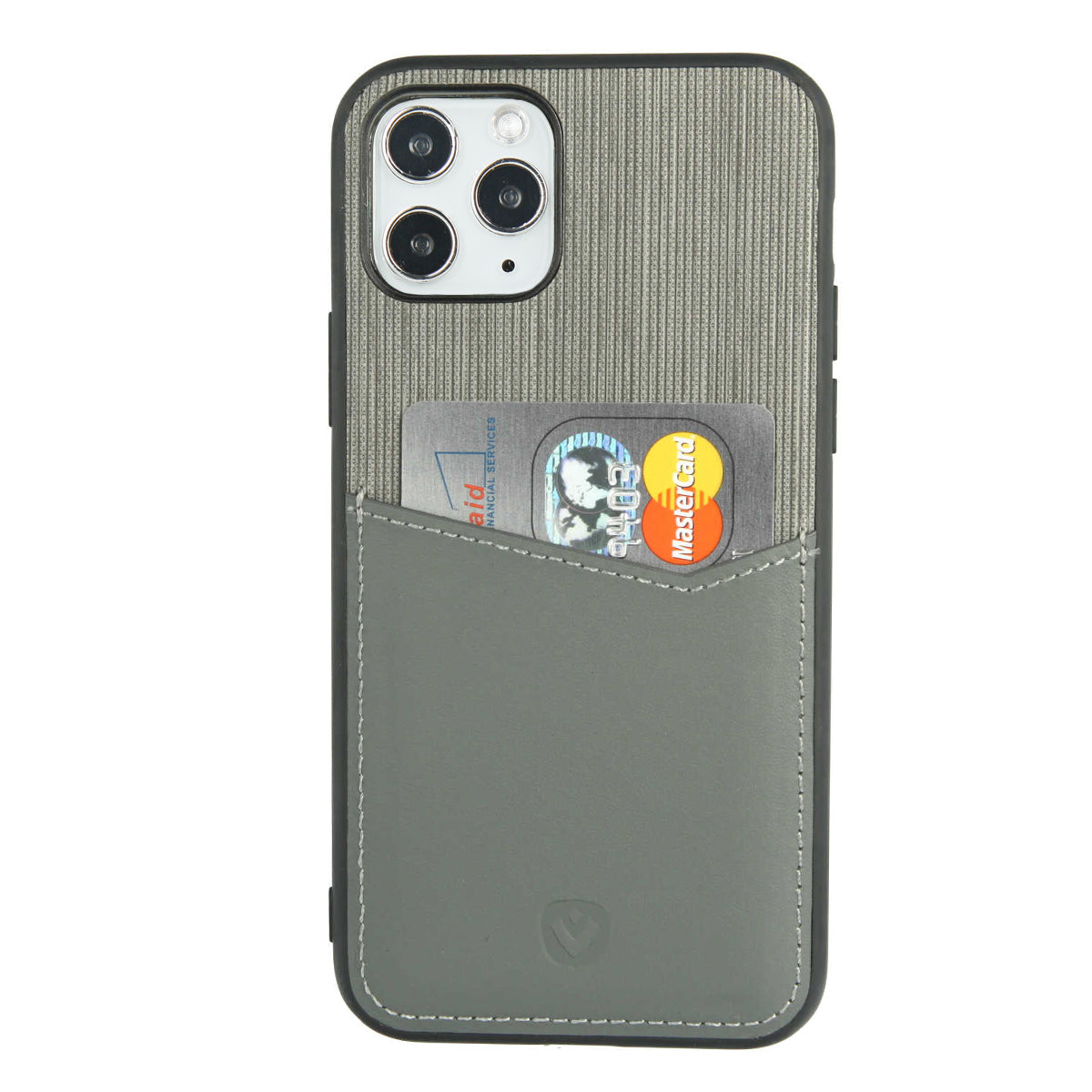 Back Cover Kaarthouder Grijs iPhone 11 Pro/X - valenta.com