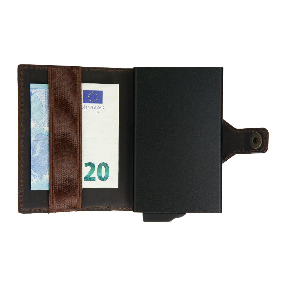 Card Case Plus Wallet Vintage Brown