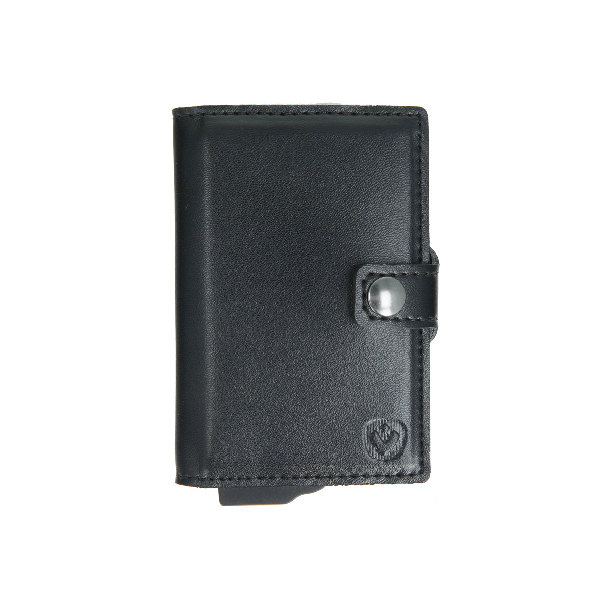 Card Case Plus Essential Wallet Black PU - valenta.com
