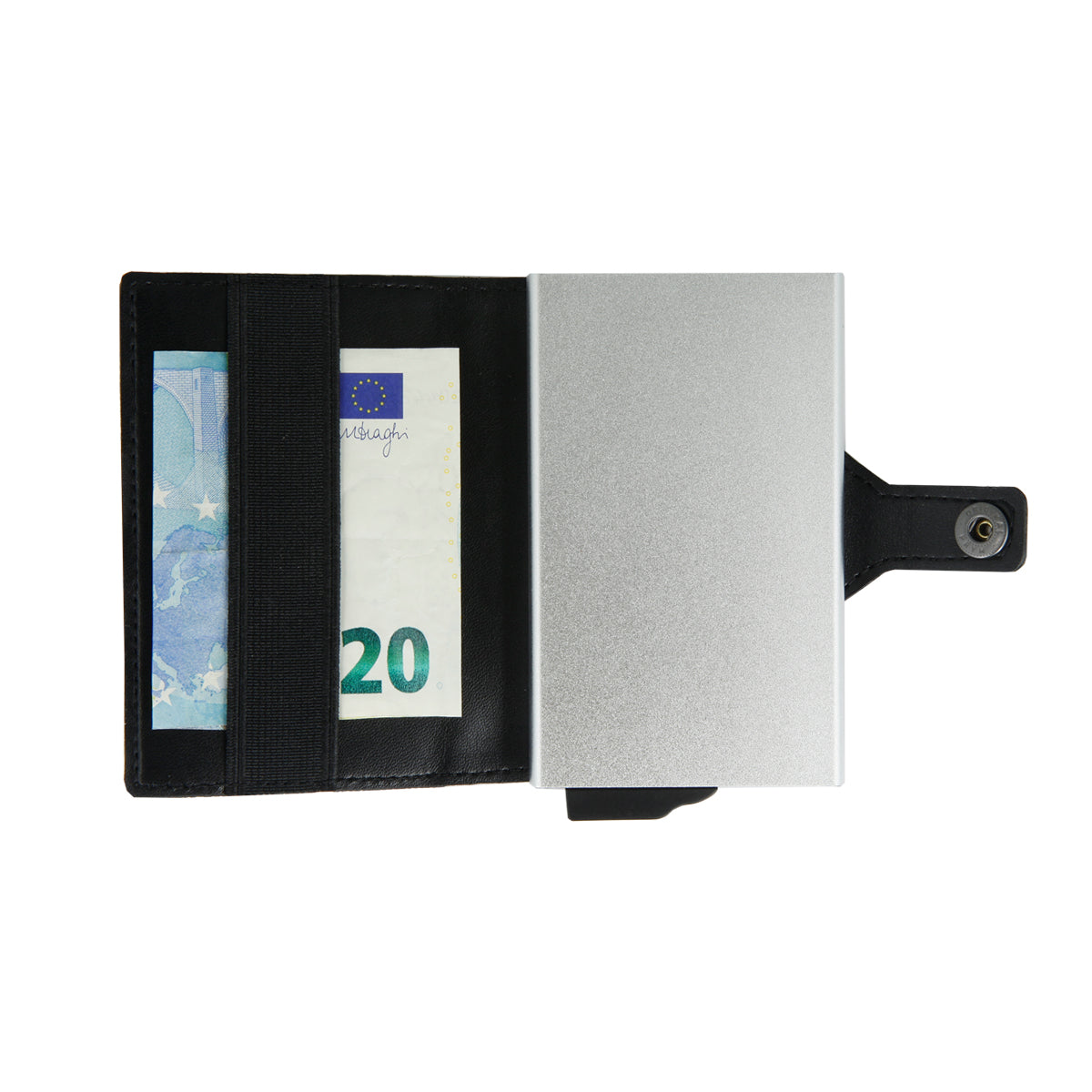 Card Case Plus Essential Wallet Black PU - valenta.com