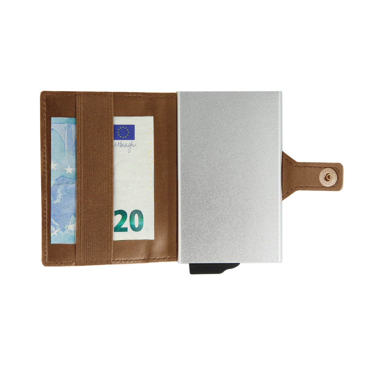 Card Case Plus Essential Wallet Brown PU - valenta.com