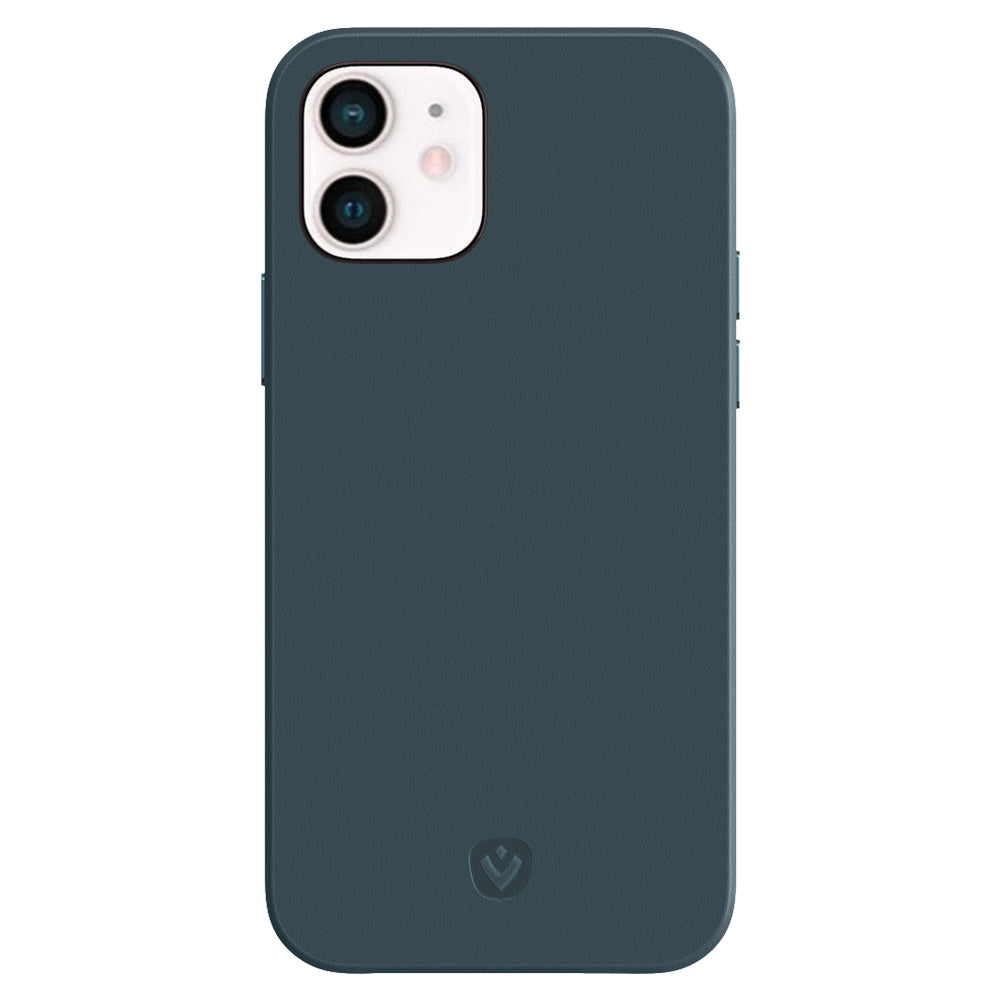 Back Cover Snap Luxe Leer Blauw iPhone 12 Mini