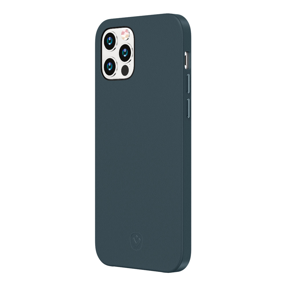 Back Cover Snap Luxe Leer Blauw iPhone 12 Pro Max