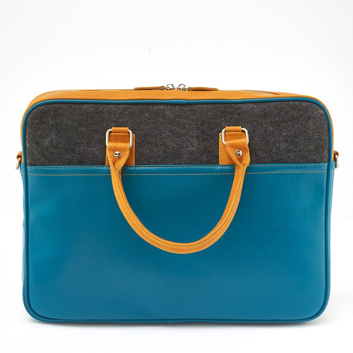 Laptoptas 15.6" Leer Ocean Blue