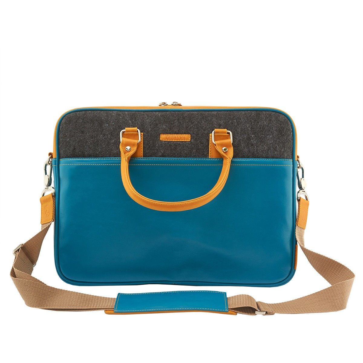 Laptoptas 15.6" Leer Ocean Blue
