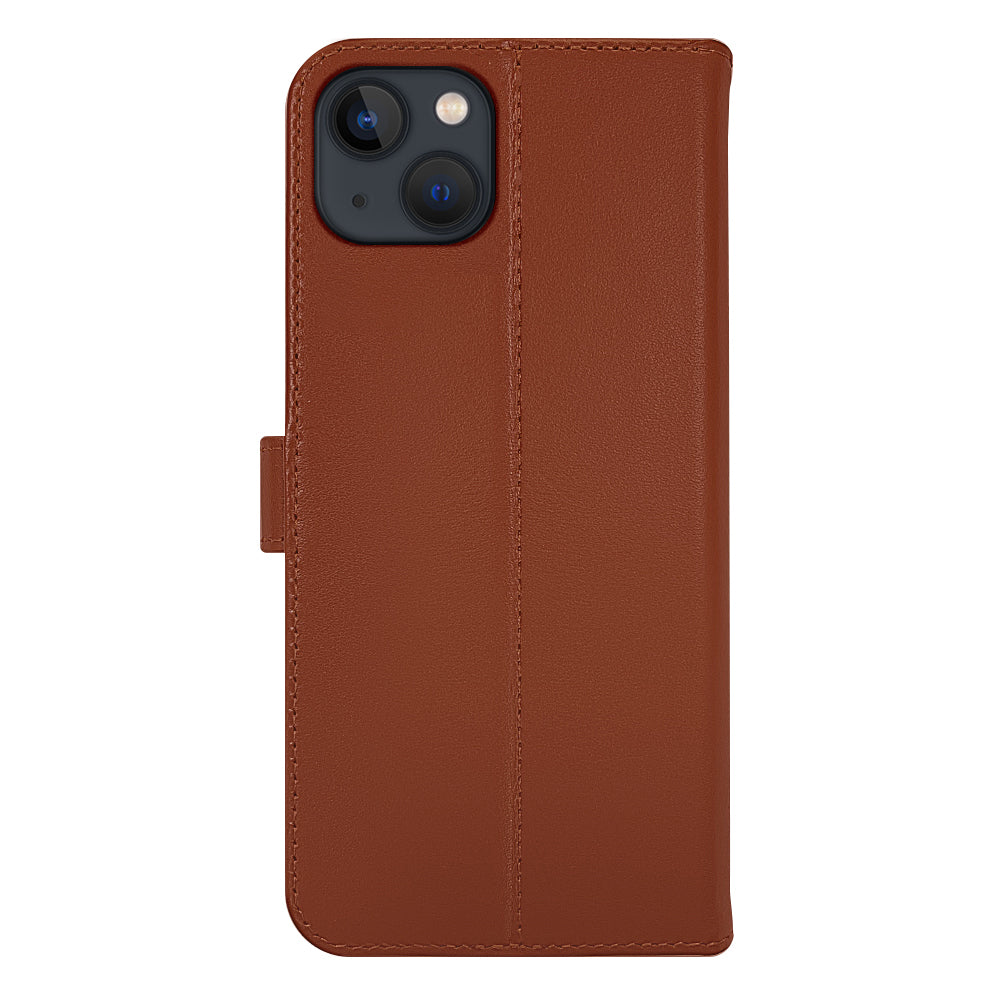 Book Case Leather Brown - iPhone 15