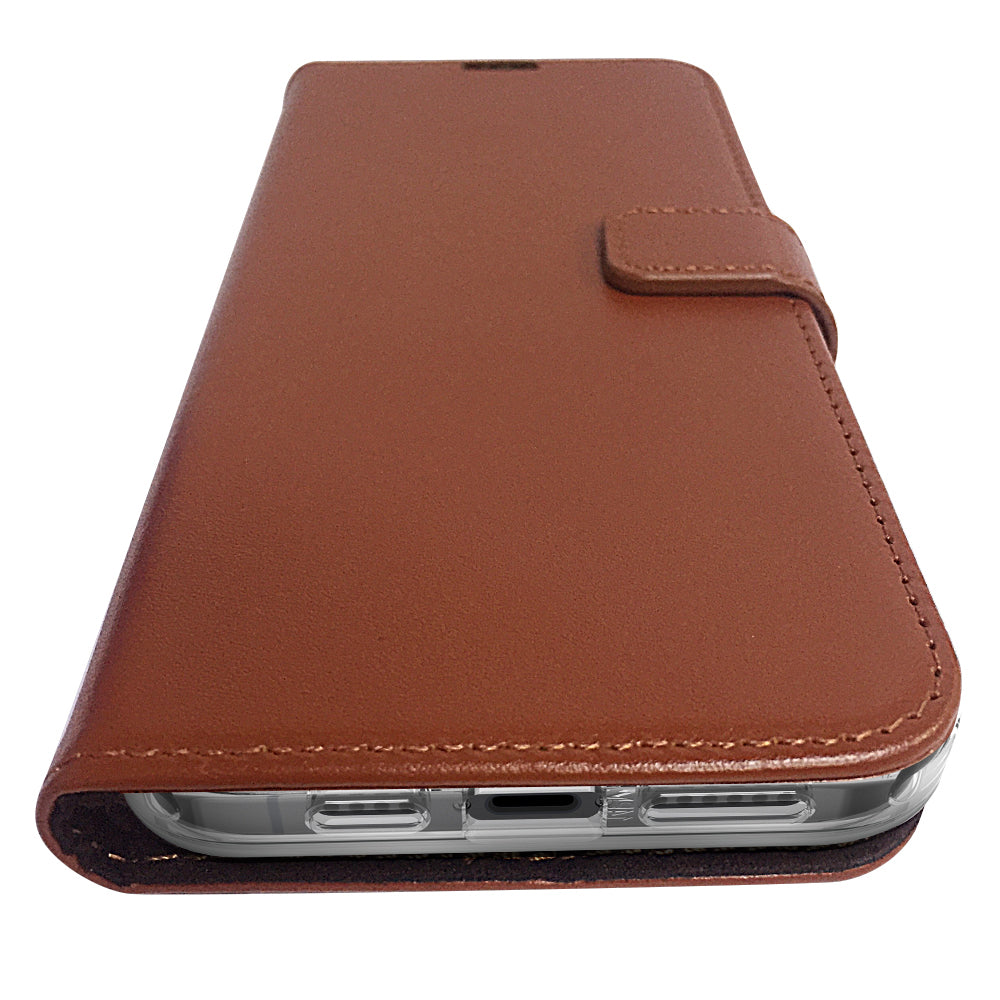 Book Case Leather Brown - iPhone 15