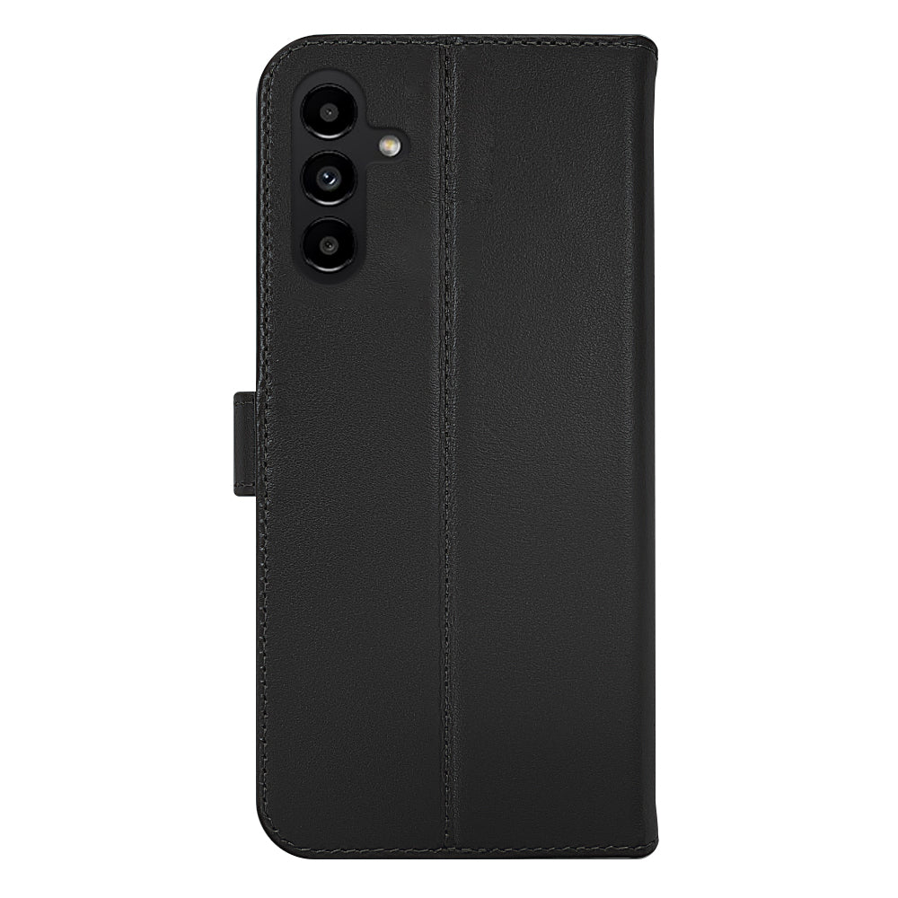 Book Case Leather Black Galaxy A54