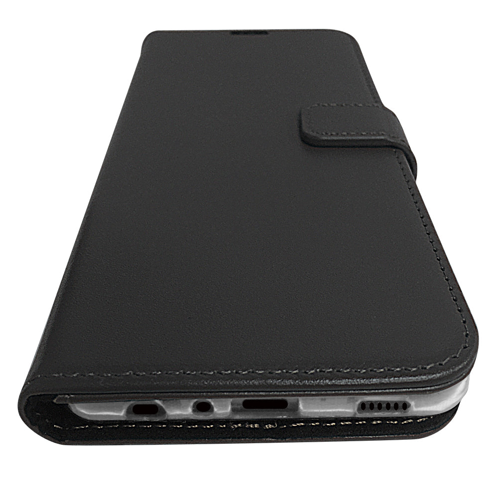 Book Case Leather Black Galaxy A54