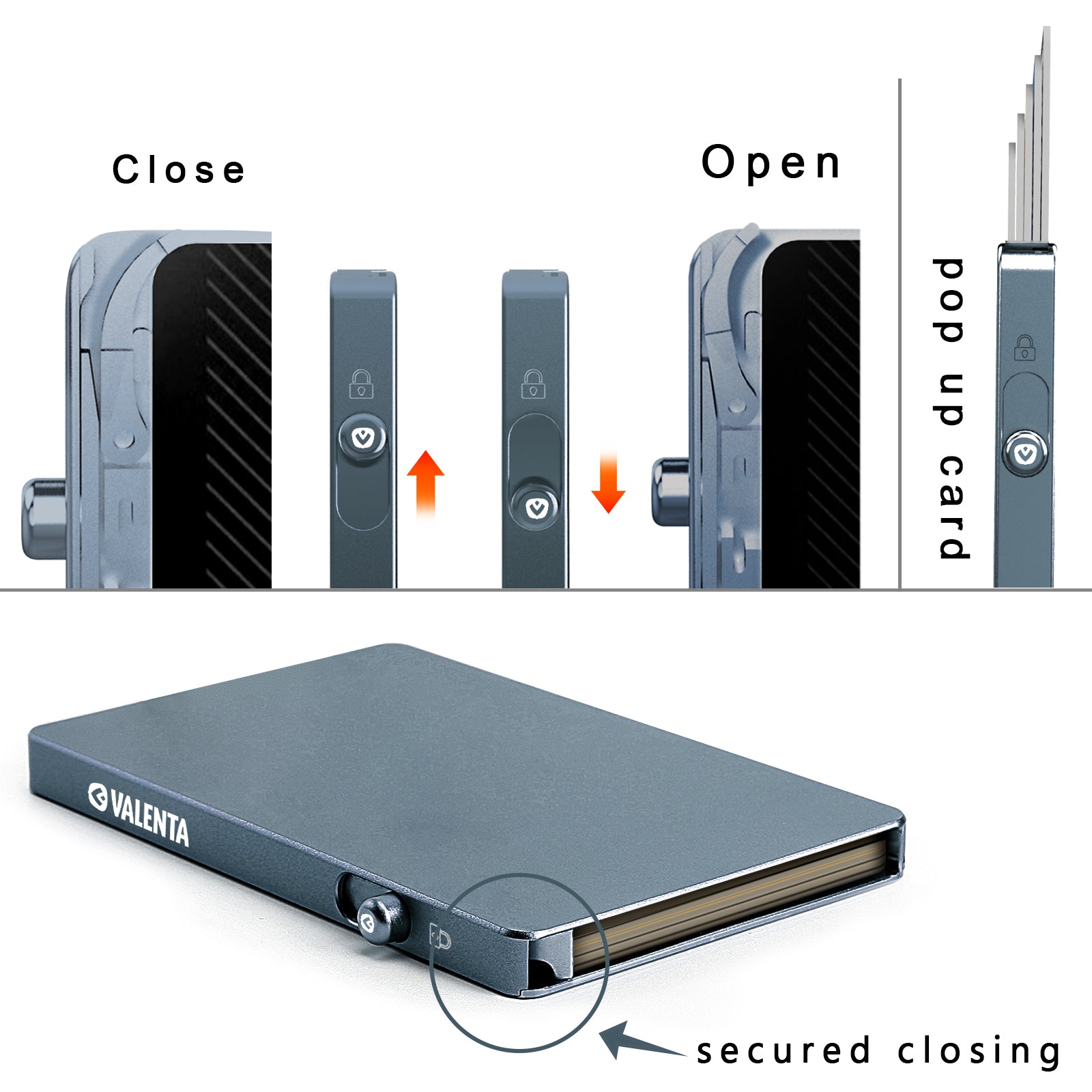 Cardprotector Aluminium MagSafe Grey