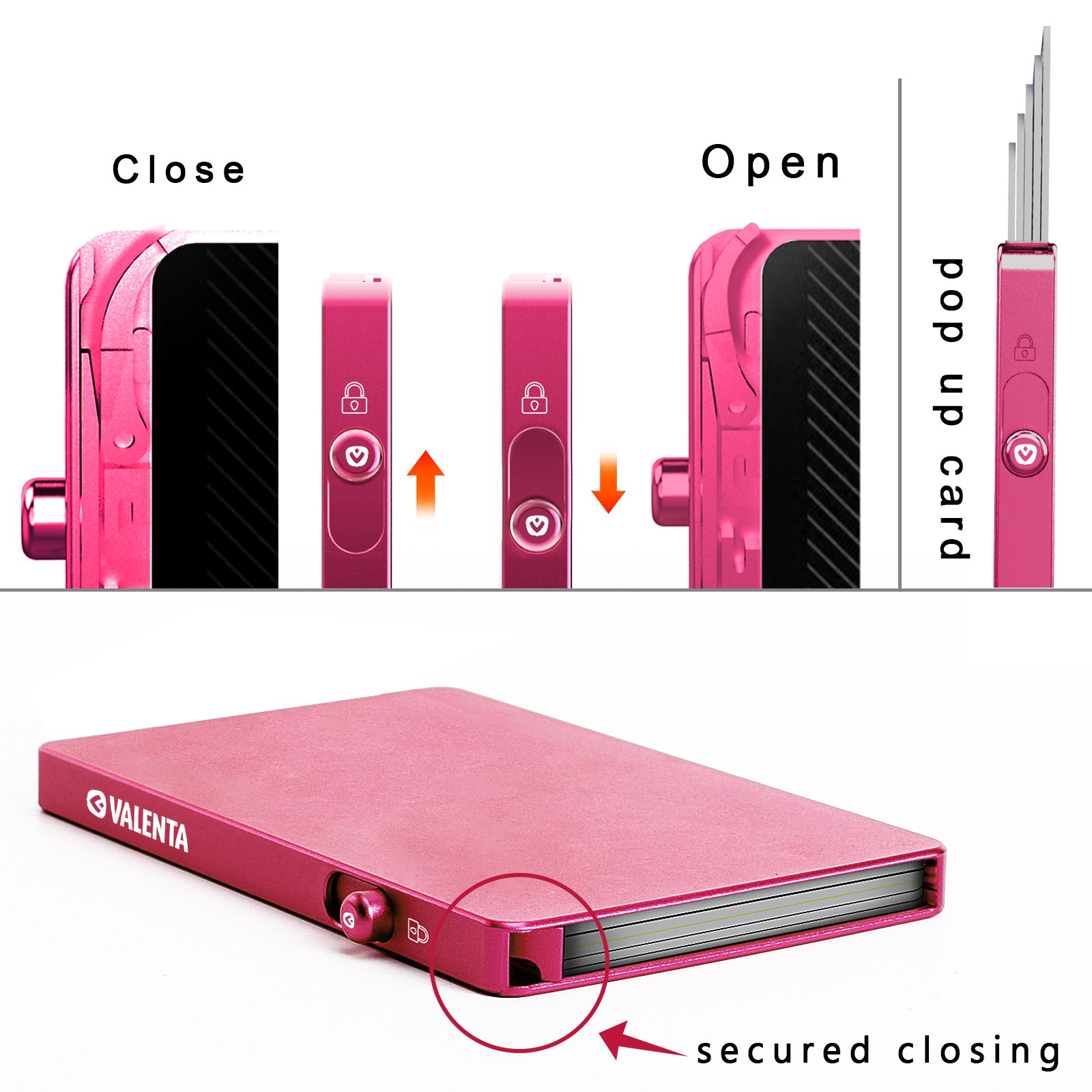 Cardprotector Aluminium MagSafe Pink
