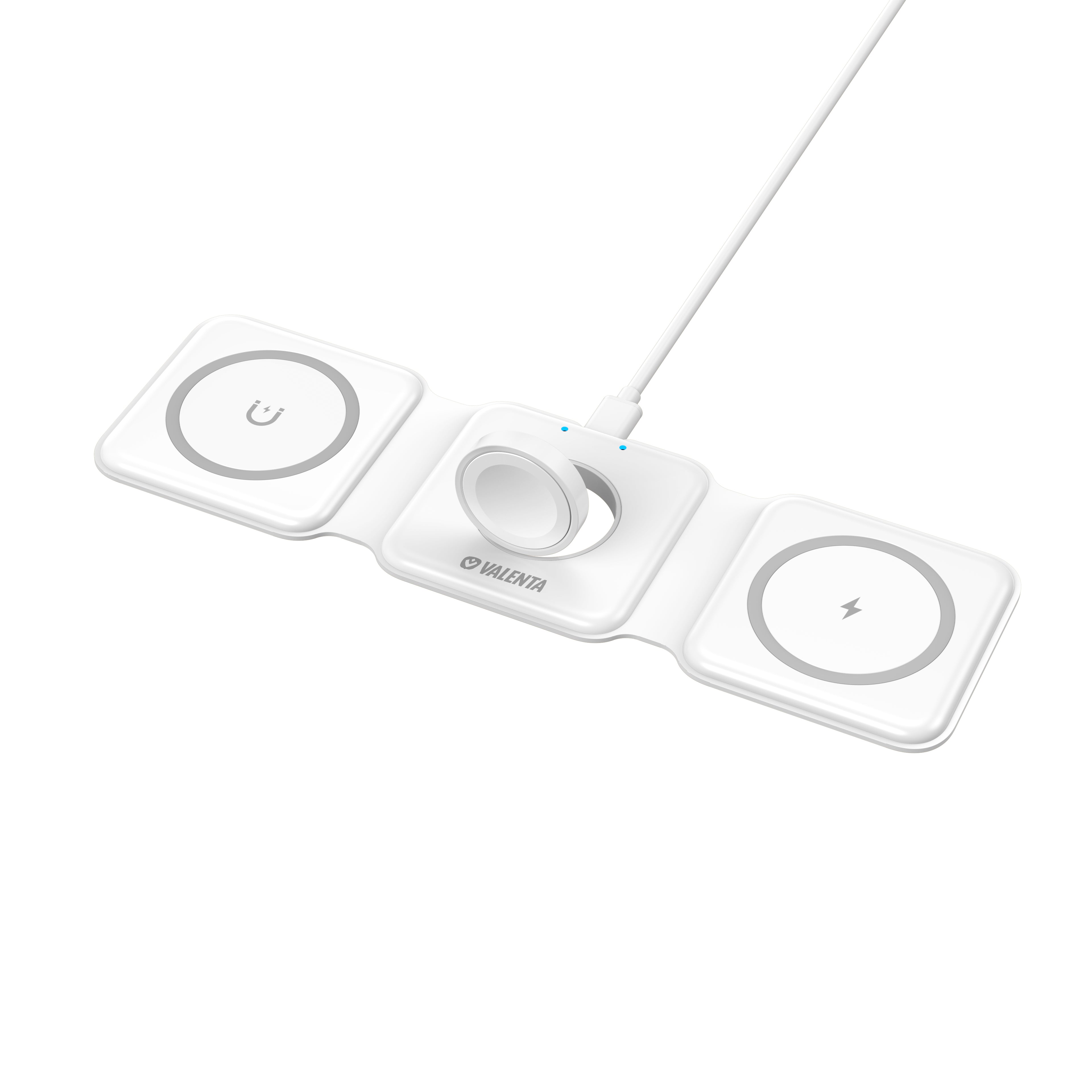 3-in-1 Magnetic Wireless Charger White